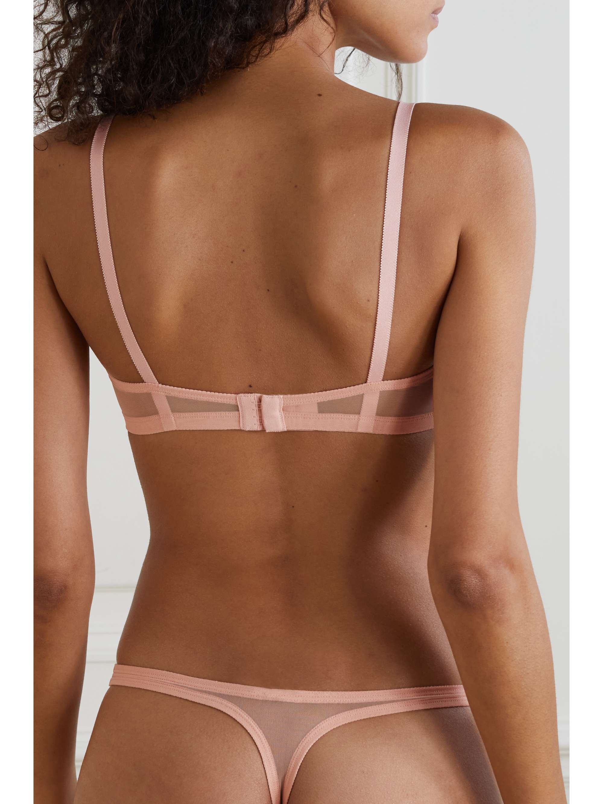 Bel stretch-tulle soft-cup triangle bra view