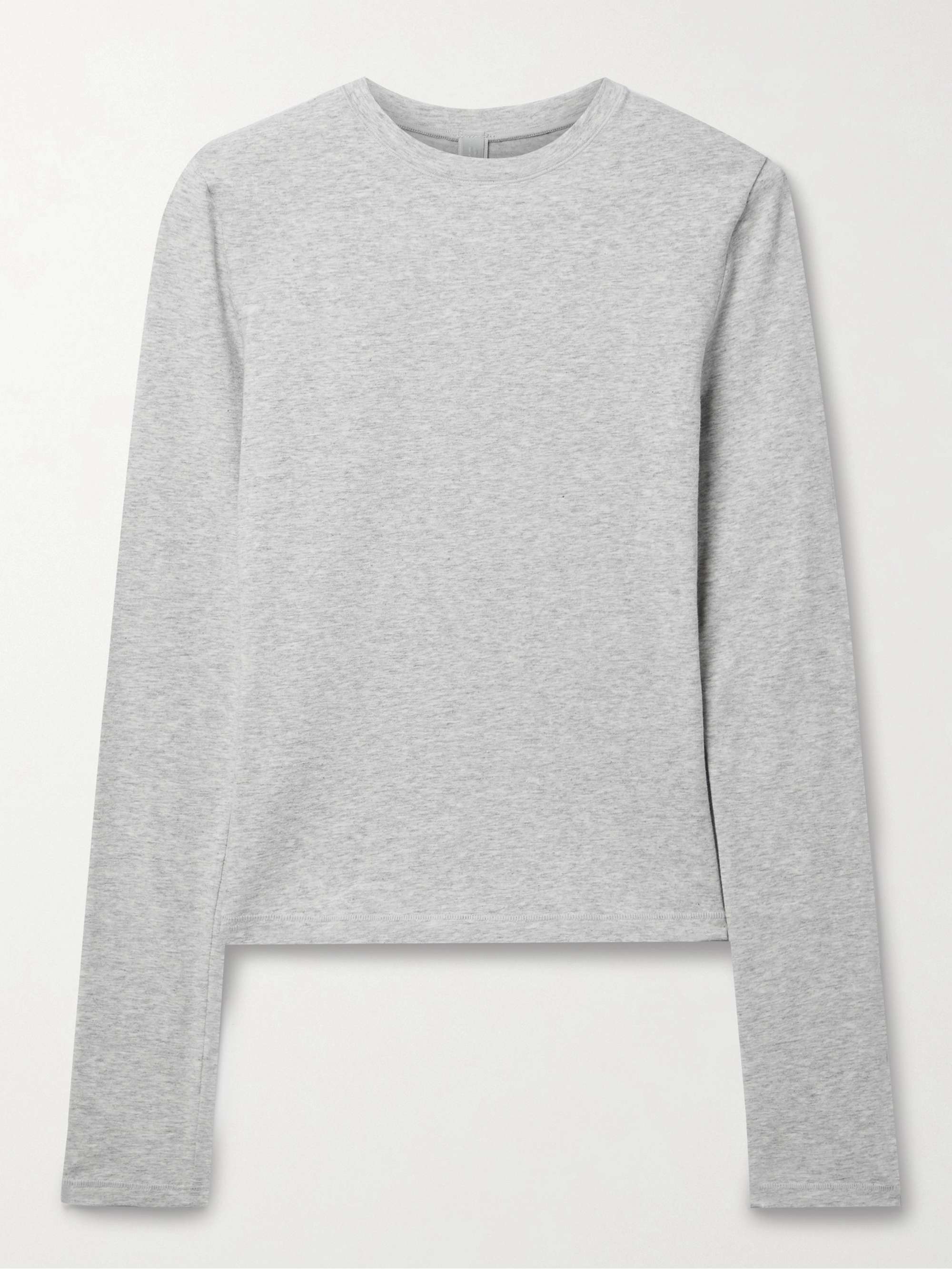 Stretch-cotton jersey top view