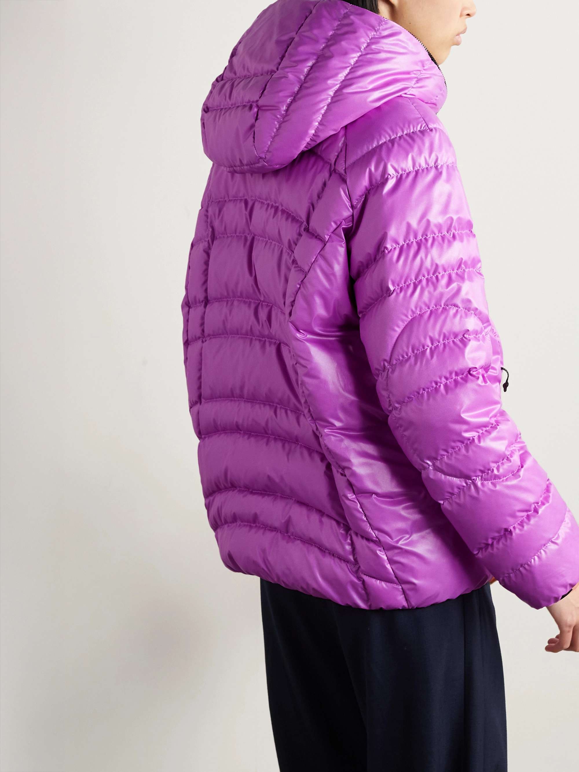 Narlay hooded quilted ripstop down jacket view