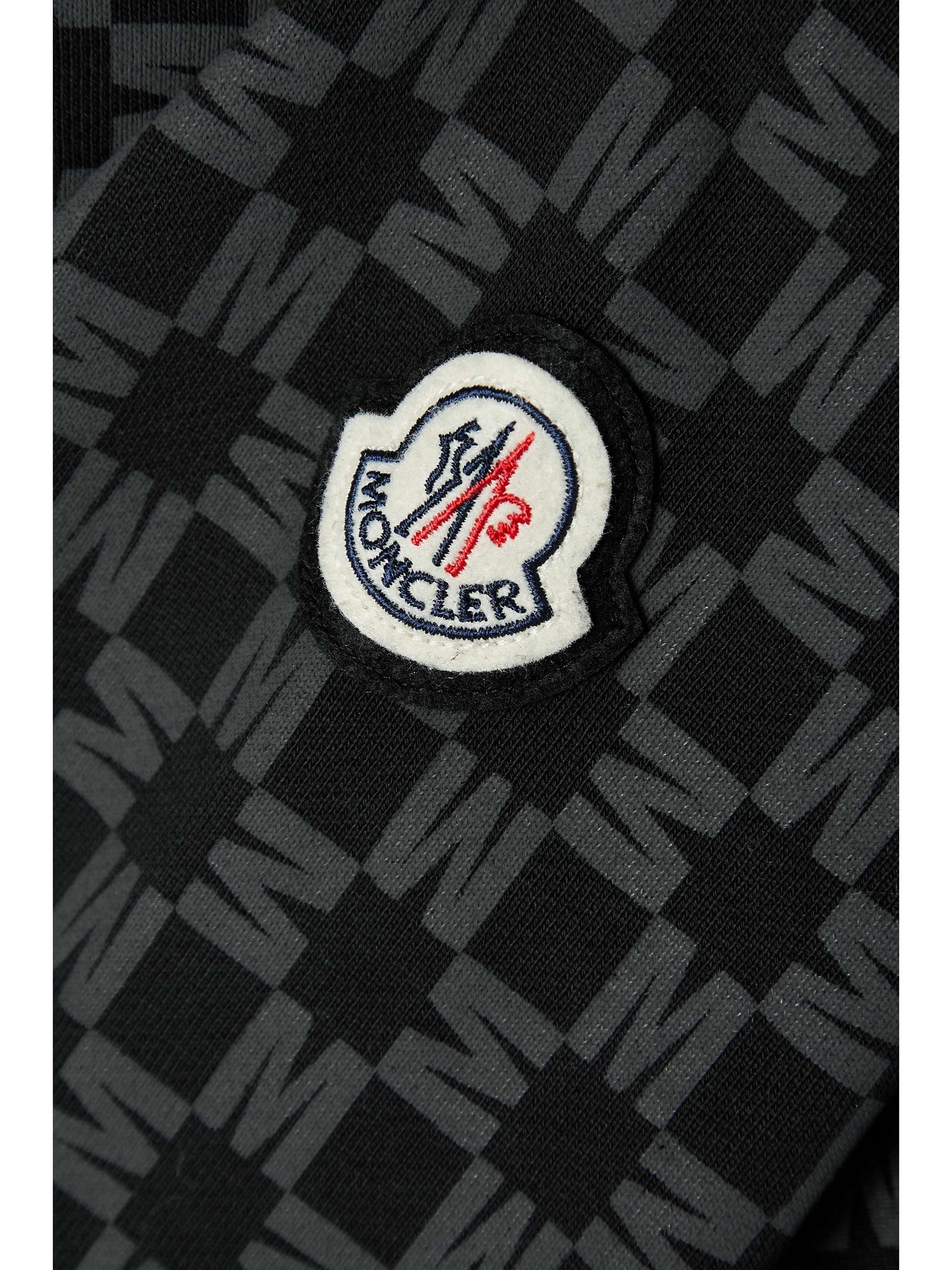 Printed cotton hoodie view