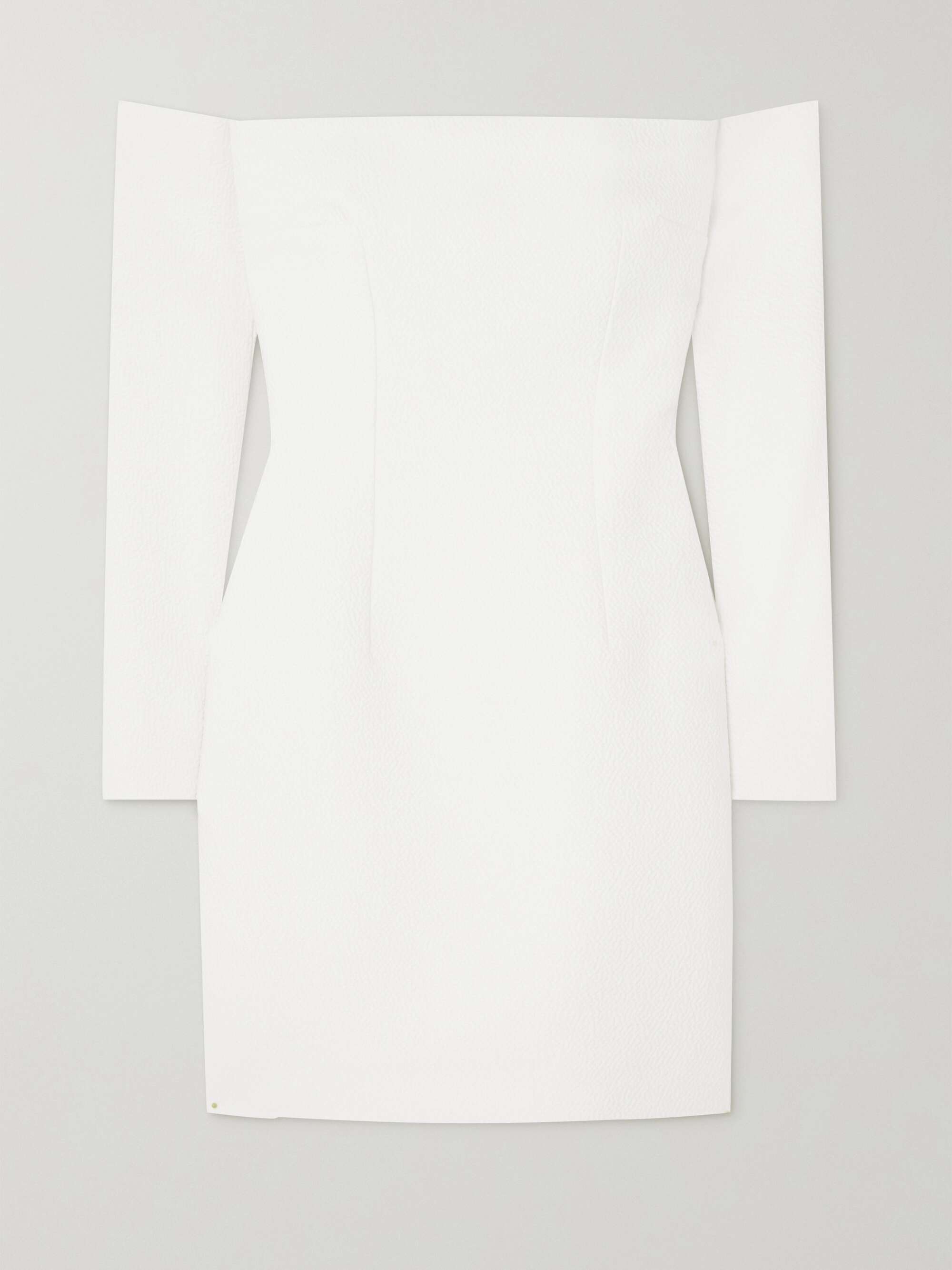 Murielle off-the-shoulder cloqué mini dress view