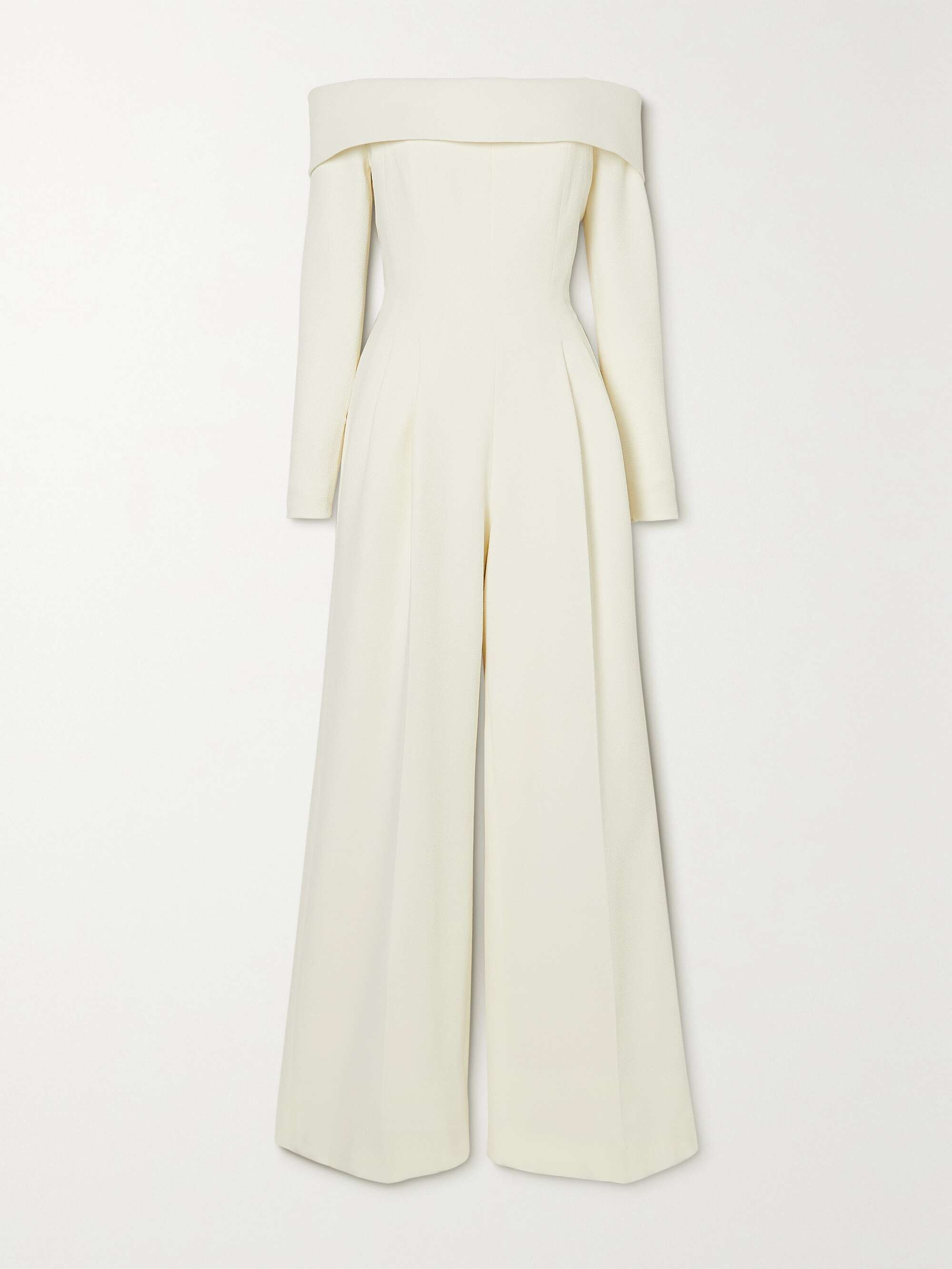 Vesper off-the-shoulder crepe jumpsuit view