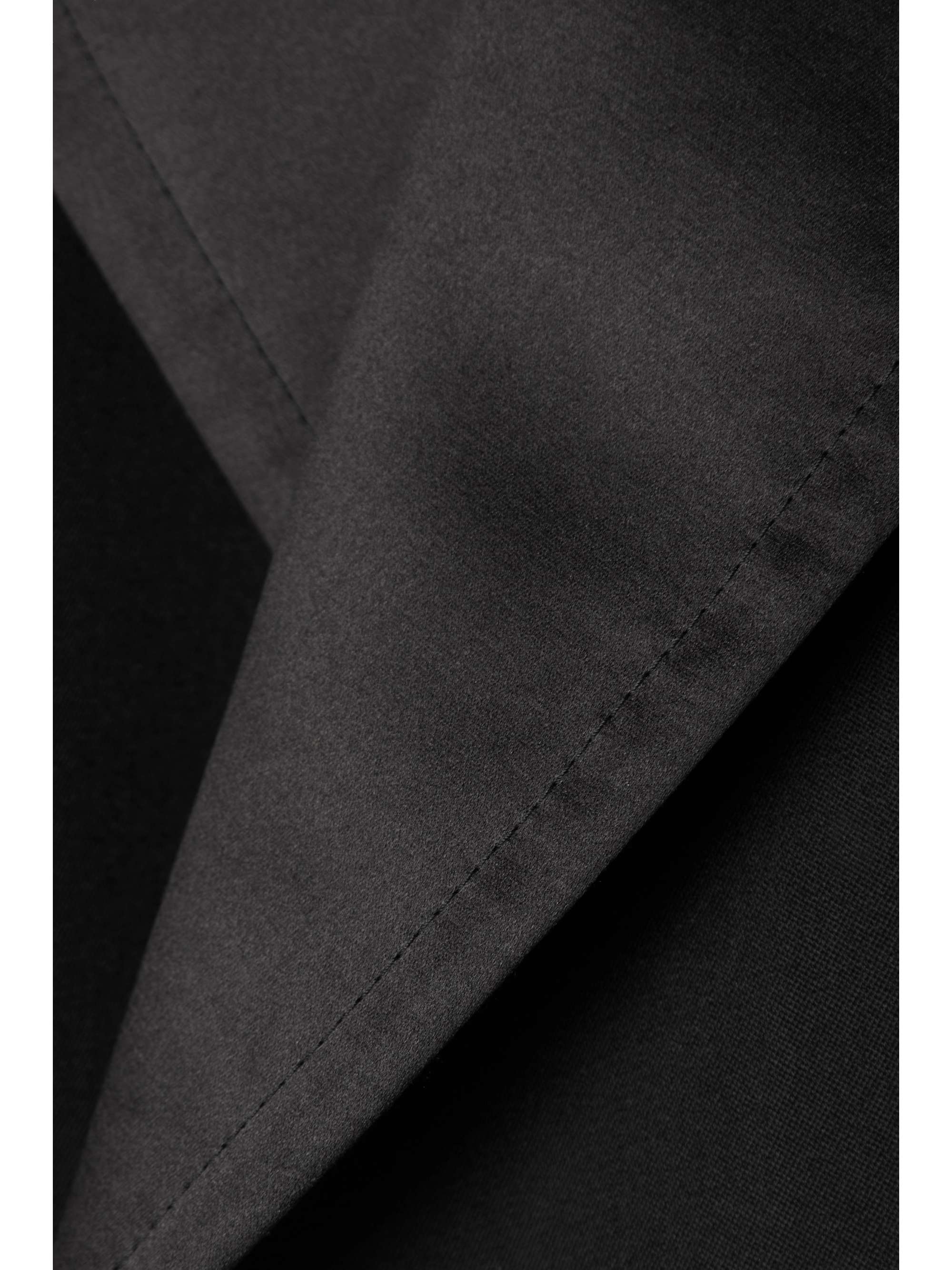 Double-breasted satin-trimmed grain de poudre wool blazer view