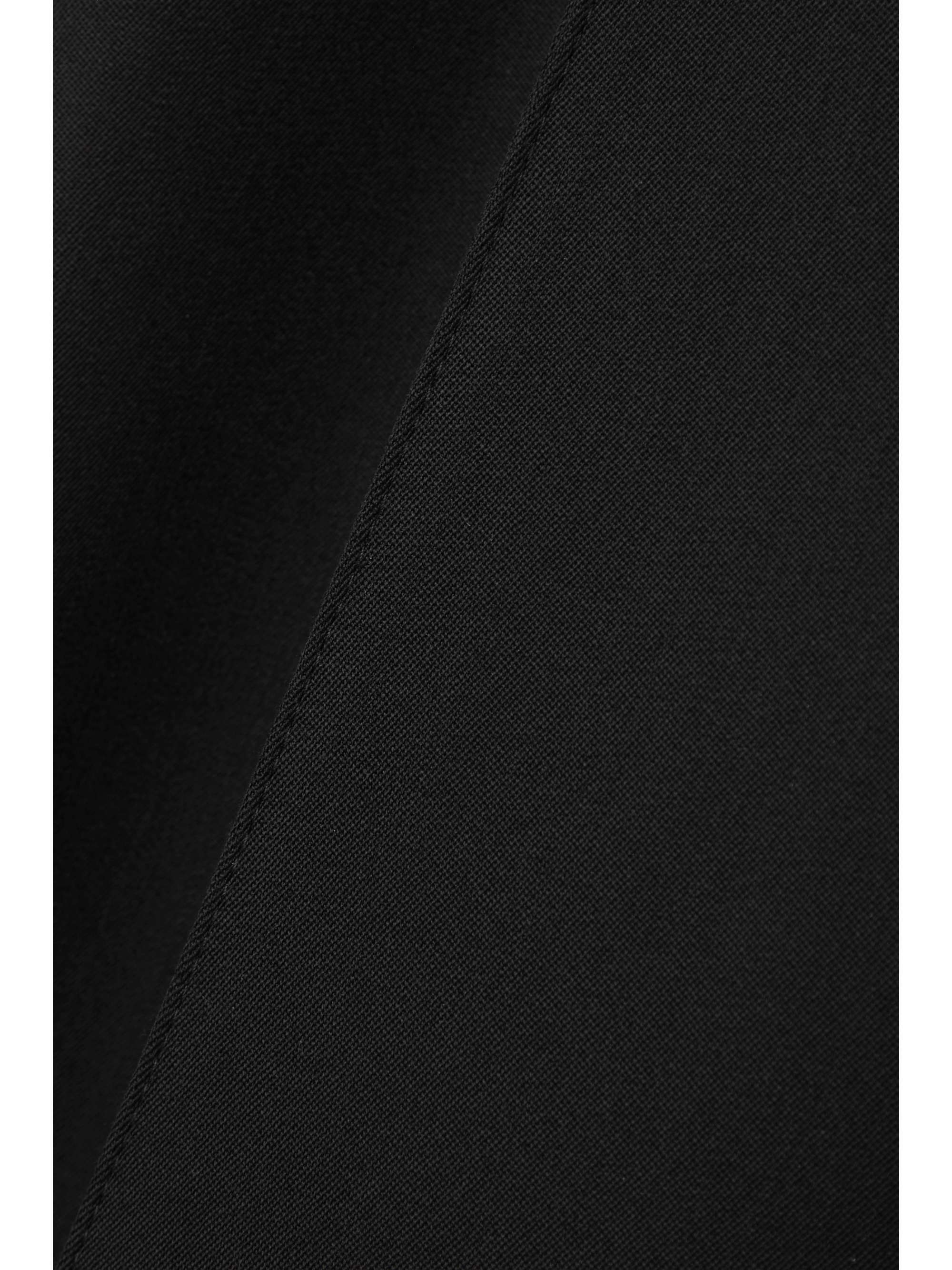 Pleated grain de poudre wool straight-leg pants view
