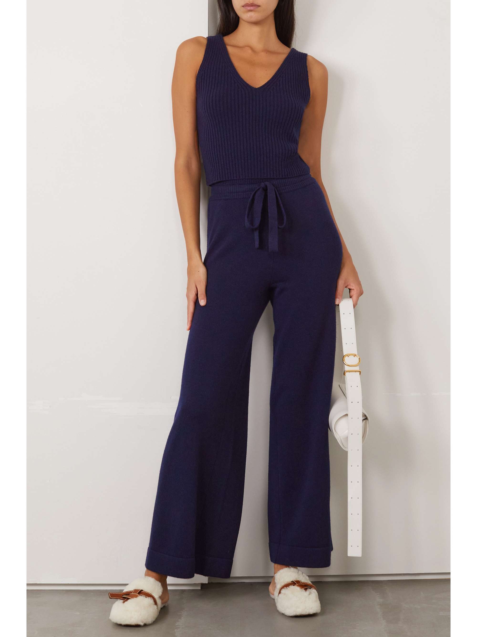 Raphaelle ribbed wool and cashmere-blend tank view