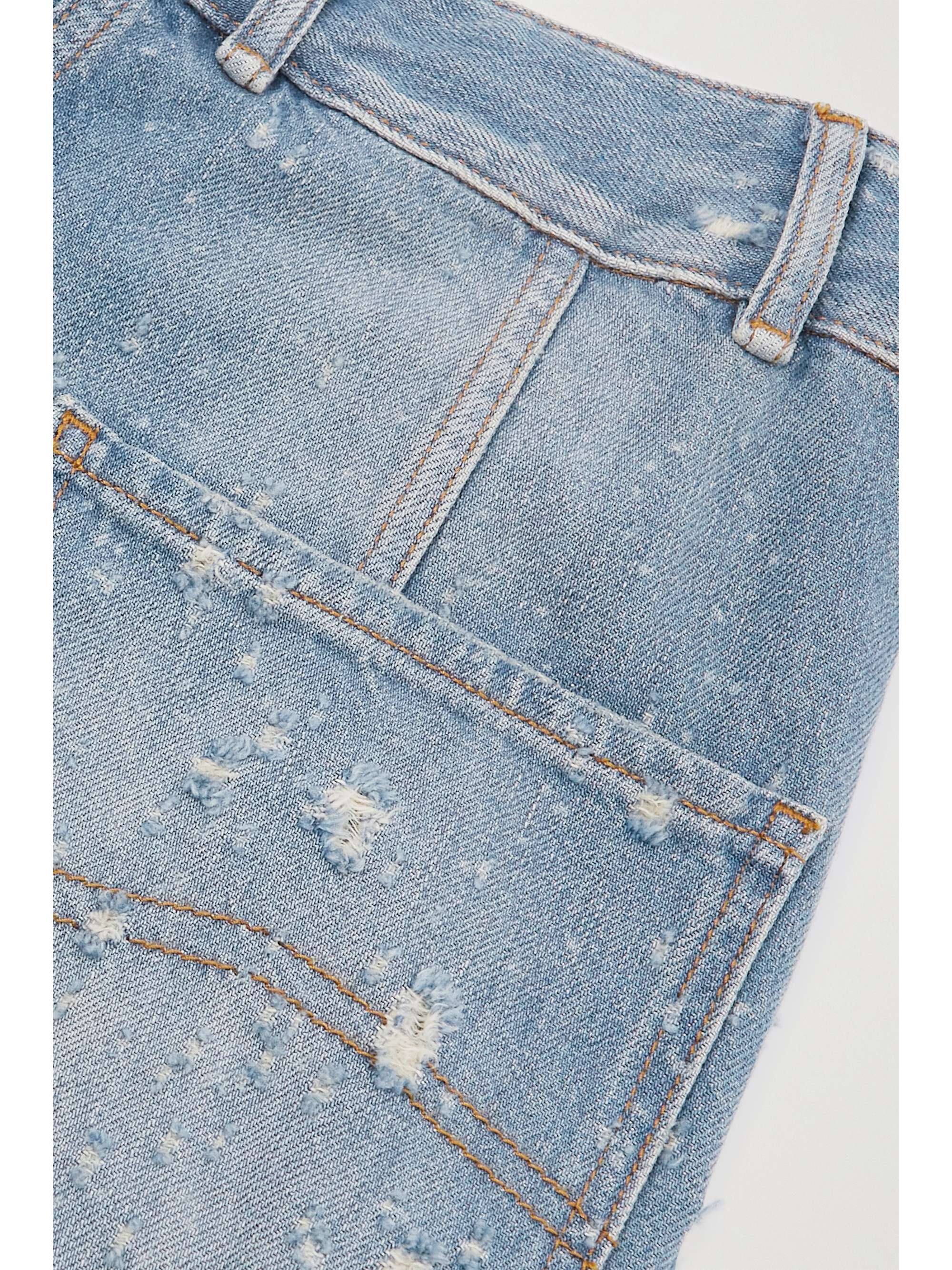 Distressed boyfriend cargo jeans view