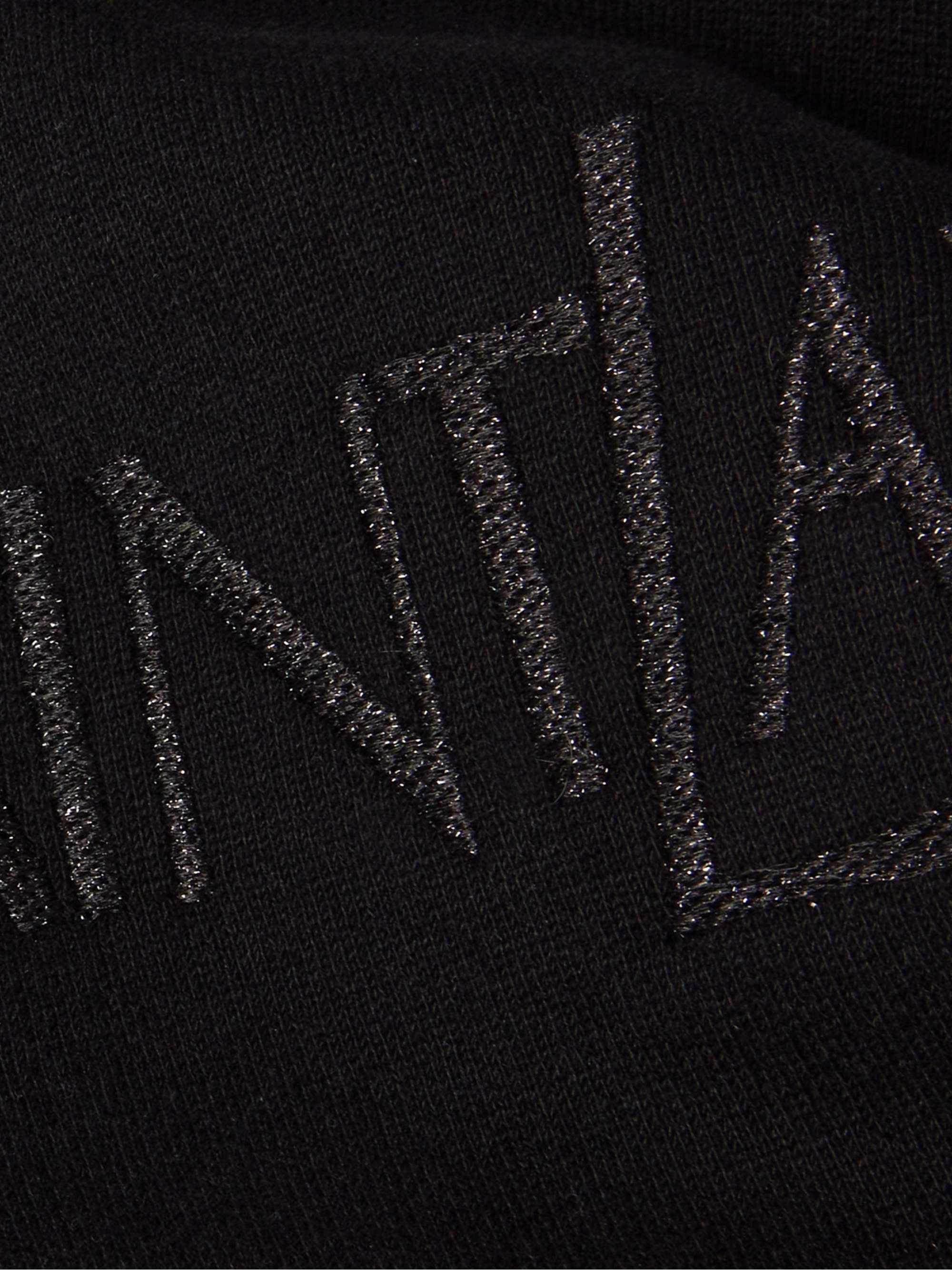 Embroidered cotton-jersey sweatshirt view