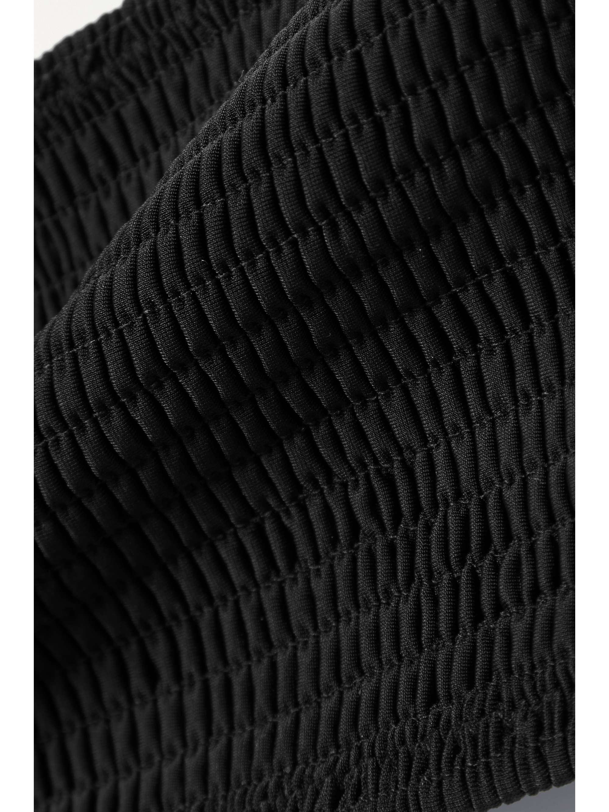 + NET SUSTAIN smocked recycled bikini top view