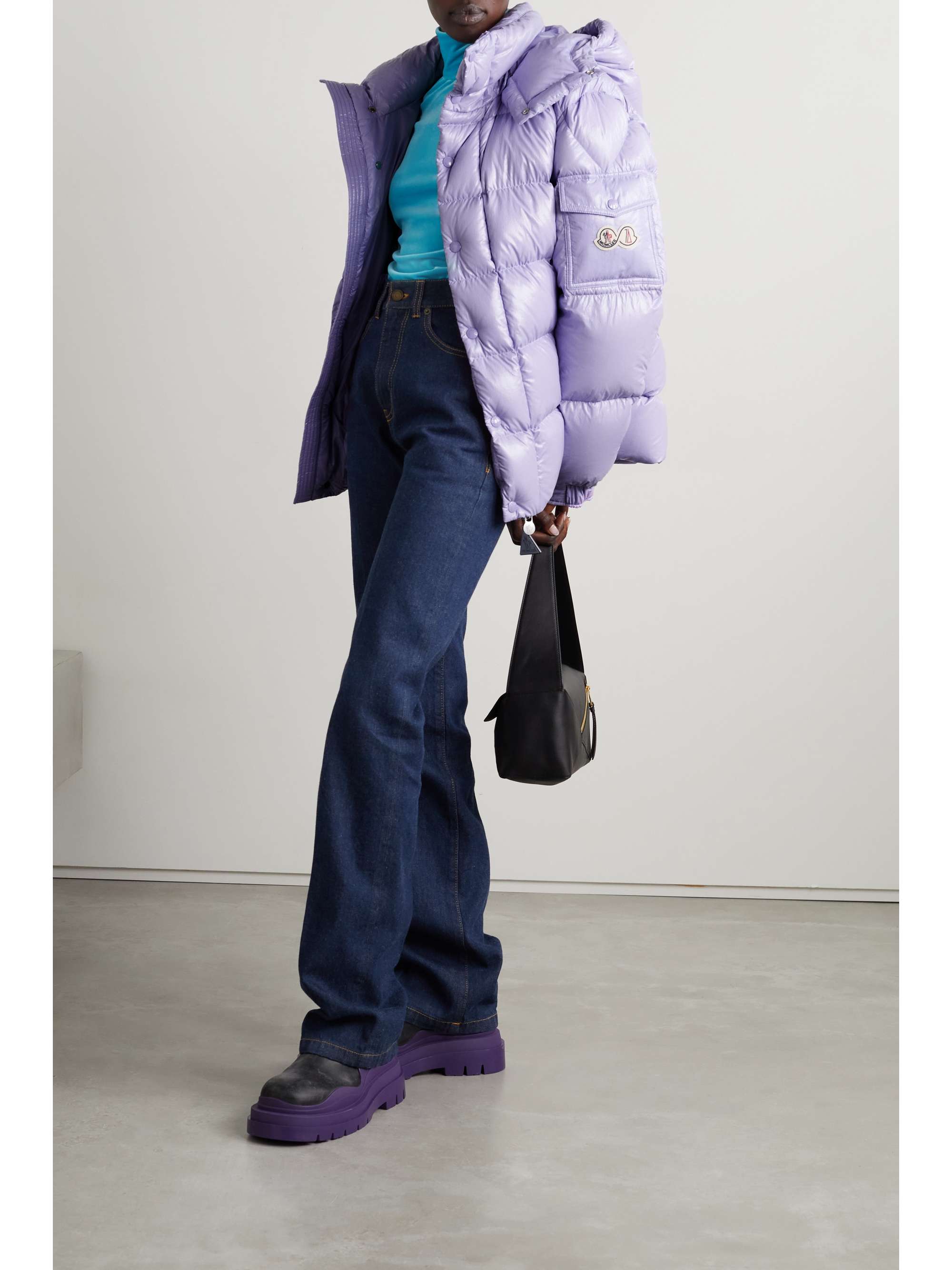 Maya quilted shell down jacket view