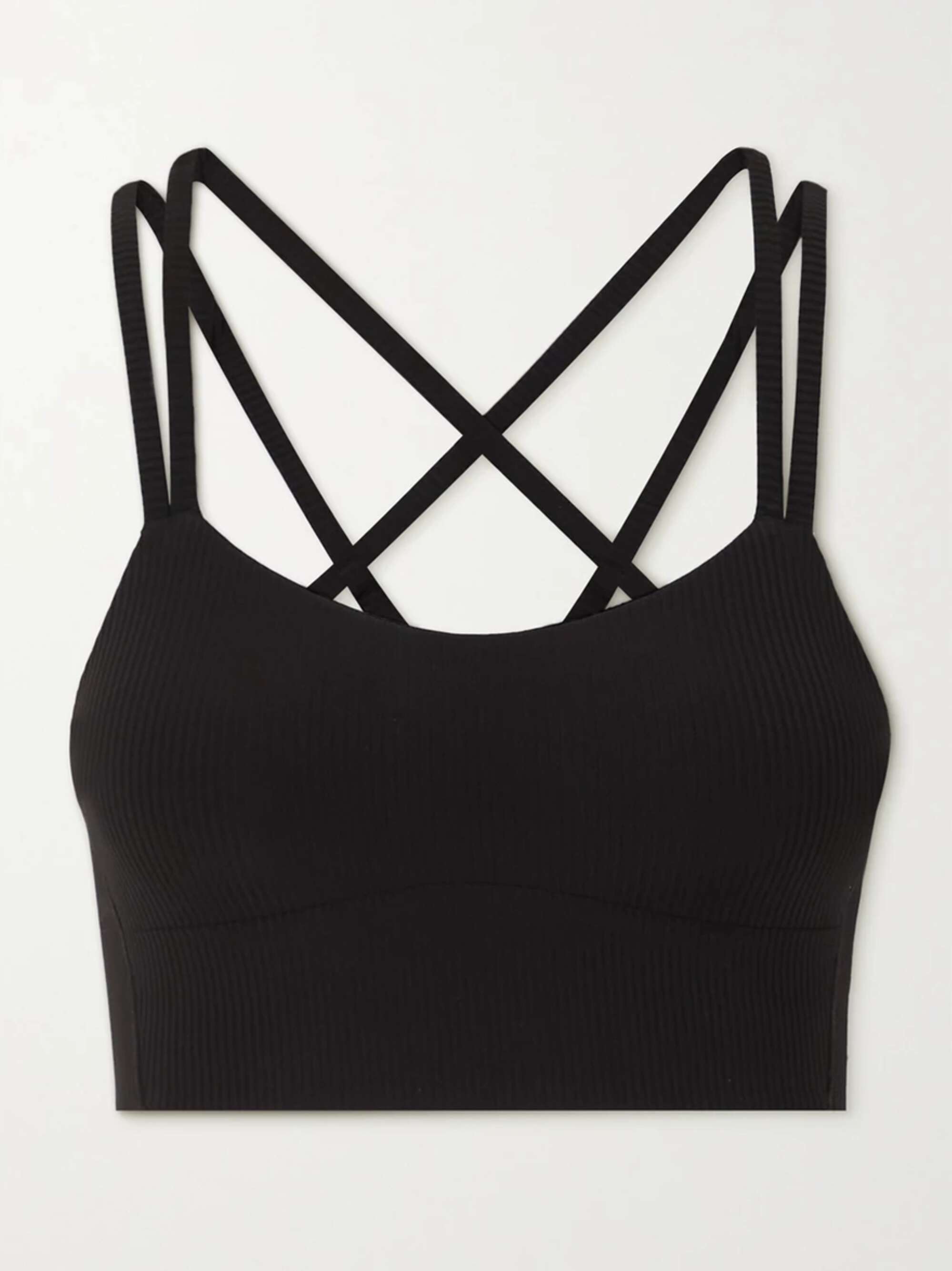 Like A Cloud Longline ribbed sports bra view