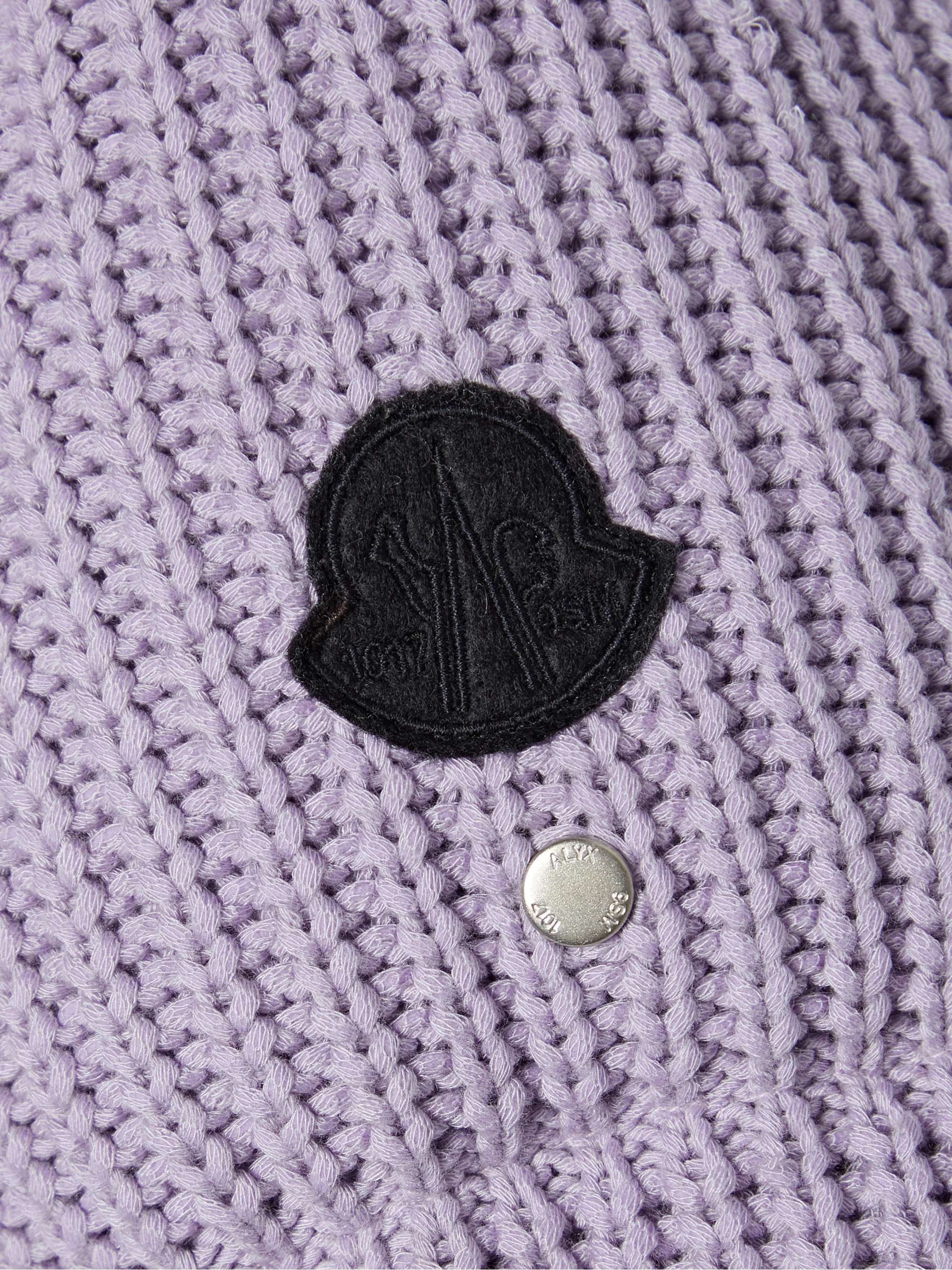 Quilted ribbed-knit down jacket view