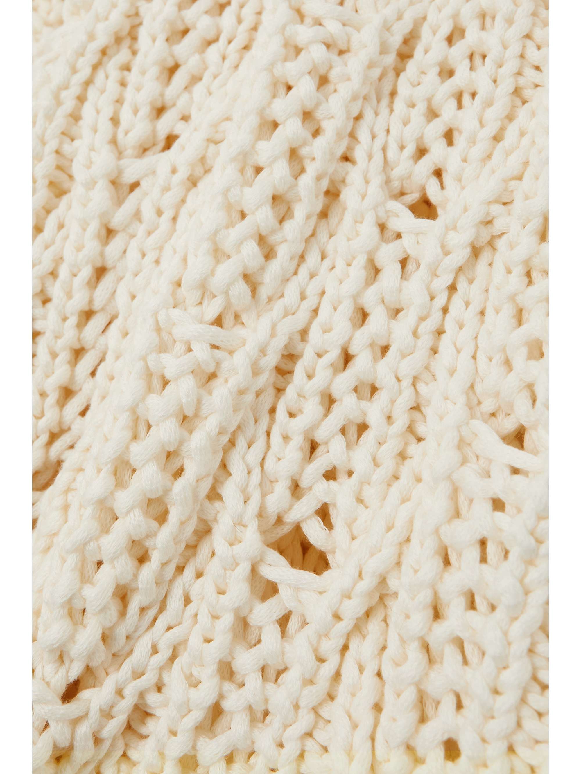 Cable-knit cashmere-blend sweater view