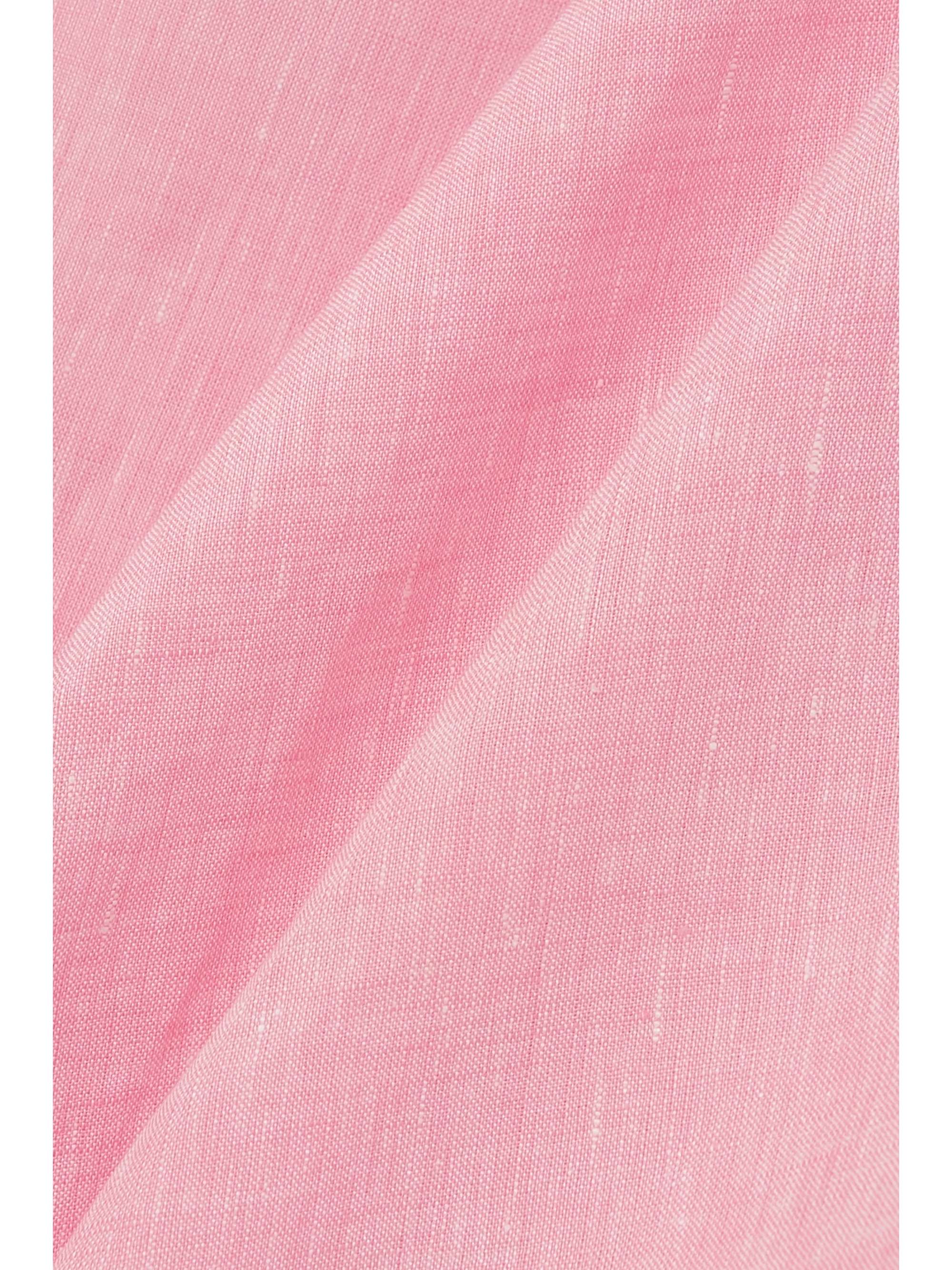 Jeri pleated linen dress view