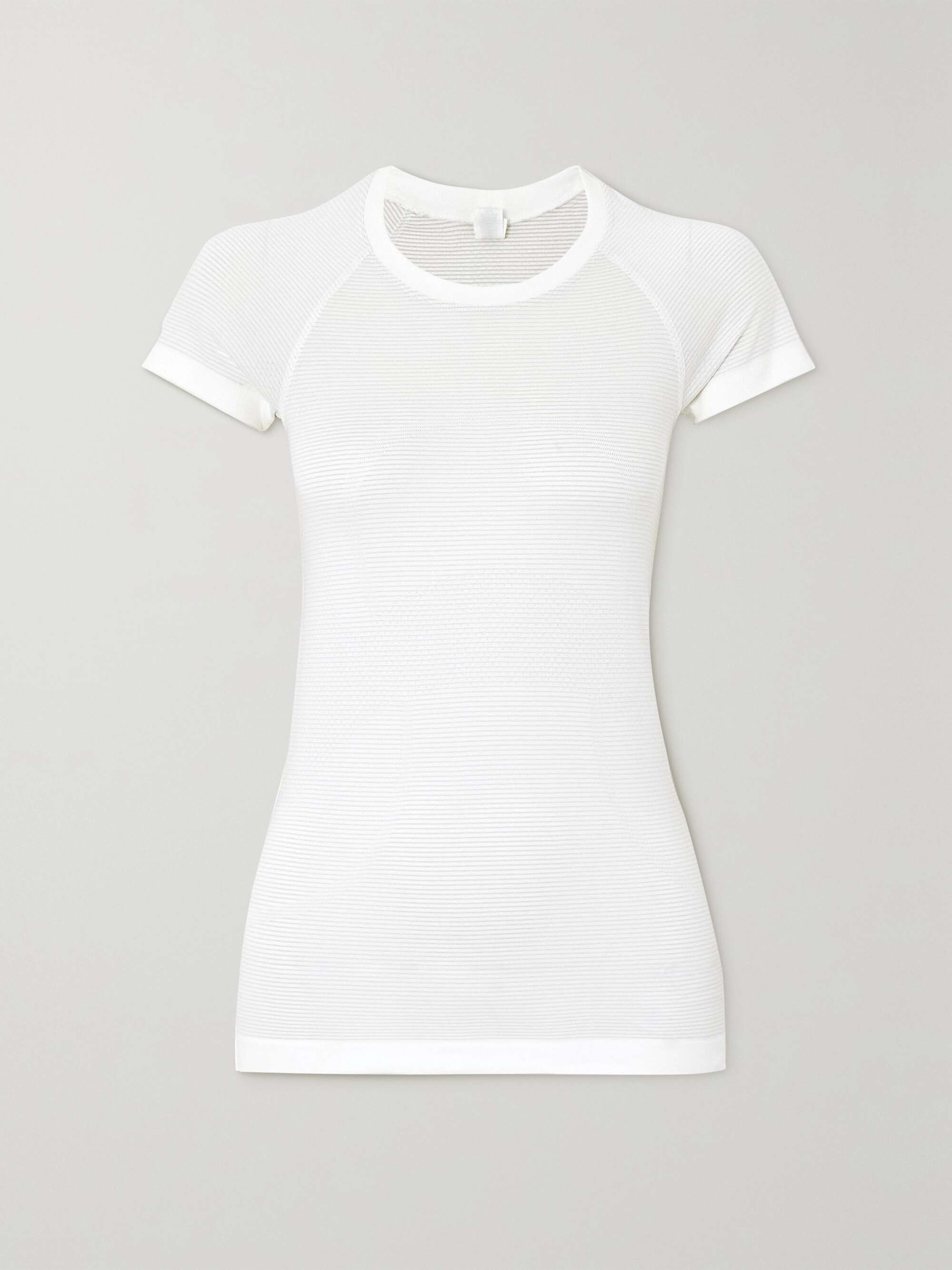 Swiftly Tech 2.0 striped stretch T-shirt view