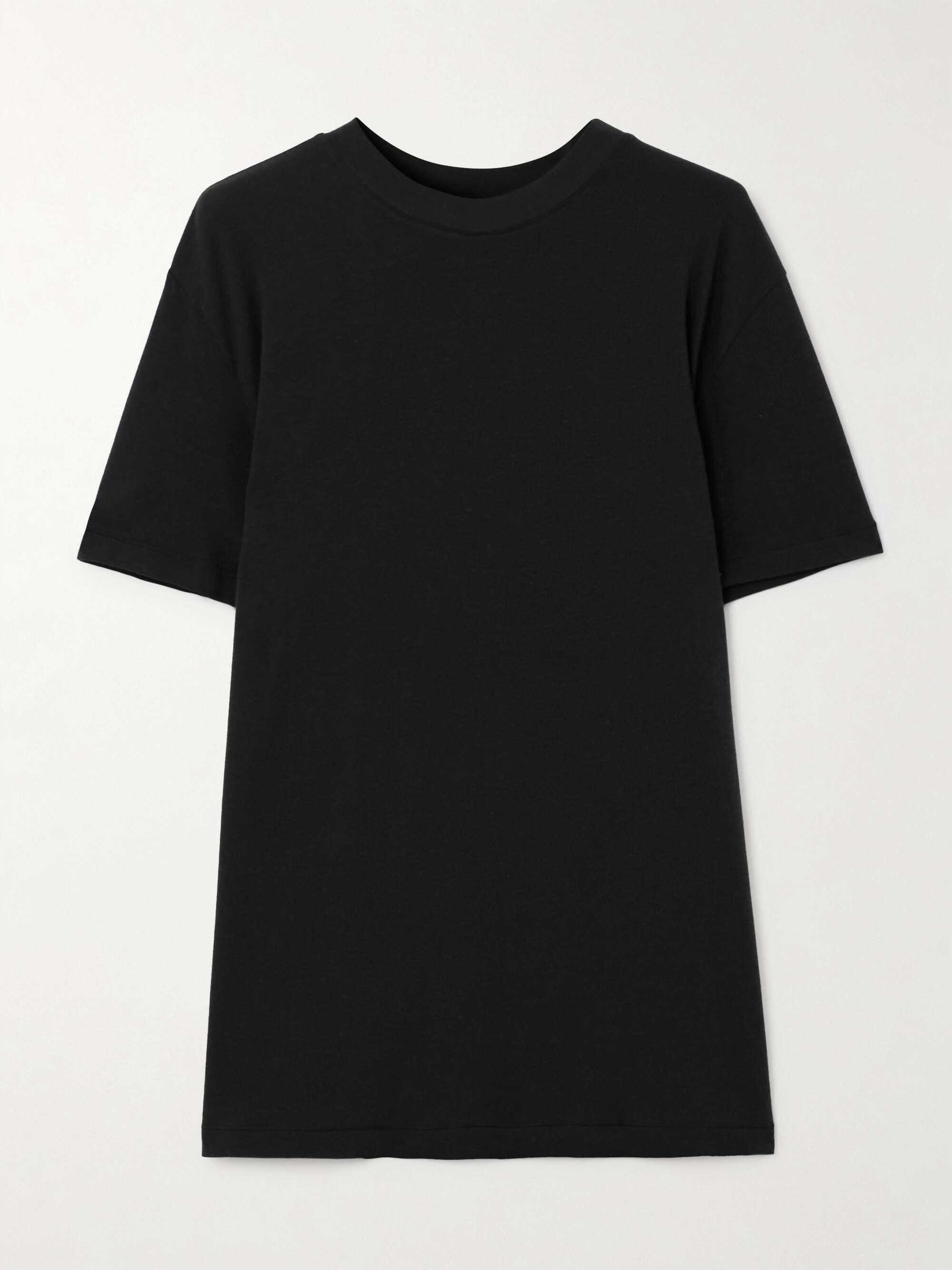 Boyfriend stretch-modal and cotton-blend jersey T-shirt view