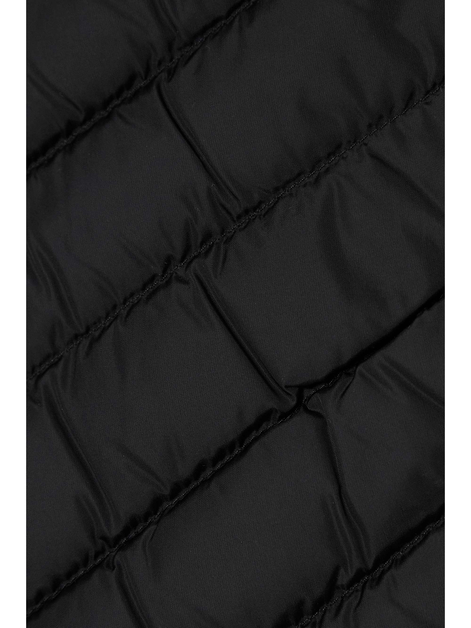 Hybridge paneled wool and quilted shell down jacket view
