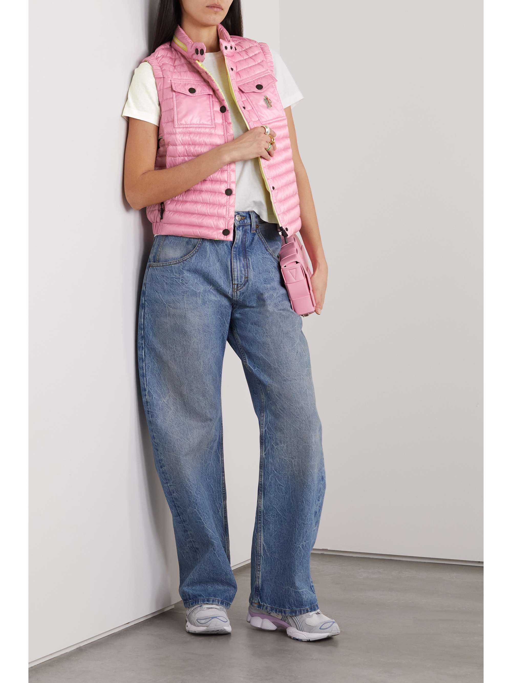 Gumiane quilted shell down vest view