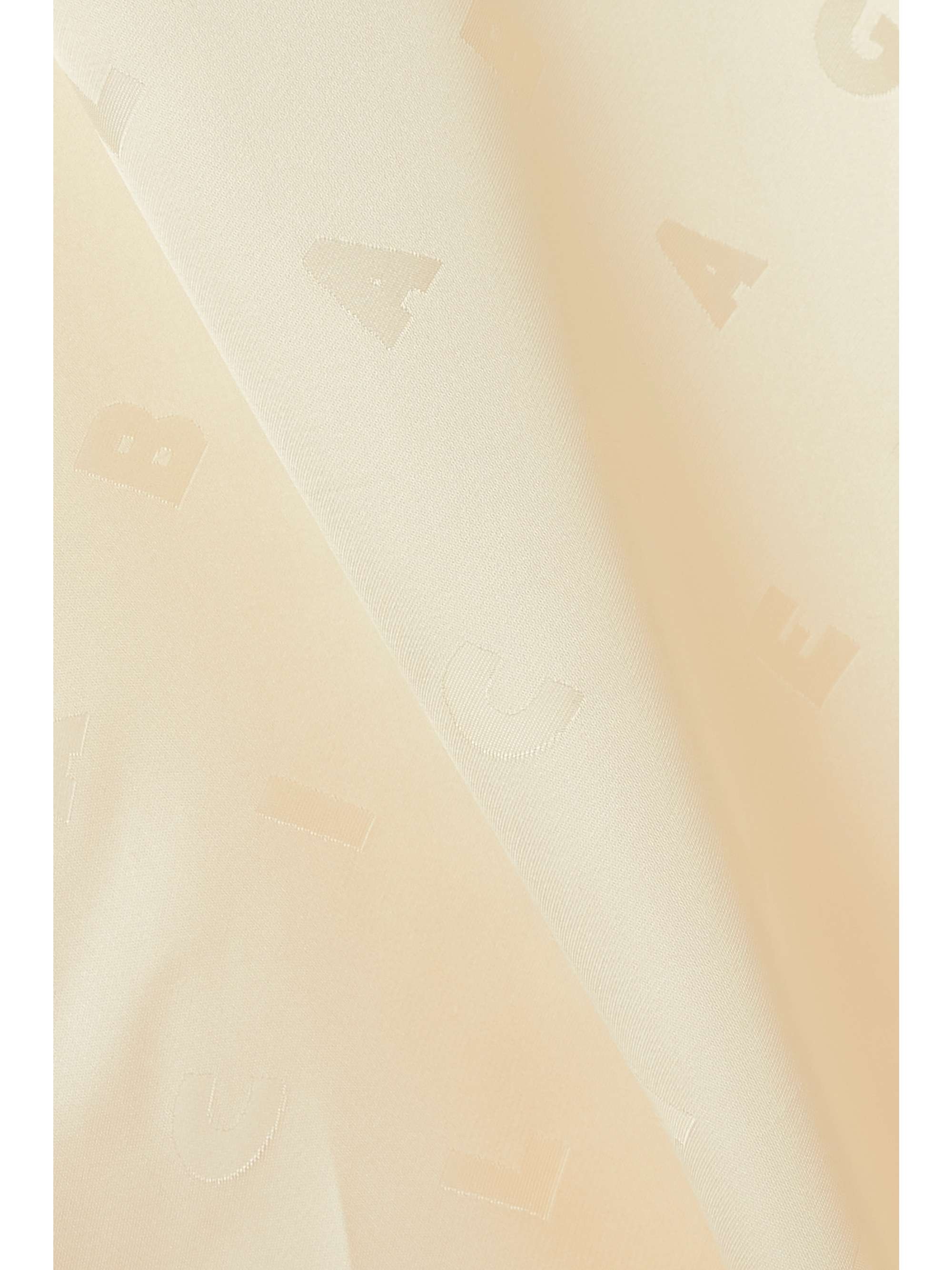 Oversized hooded pussy-bow satin-jacquard blouse view