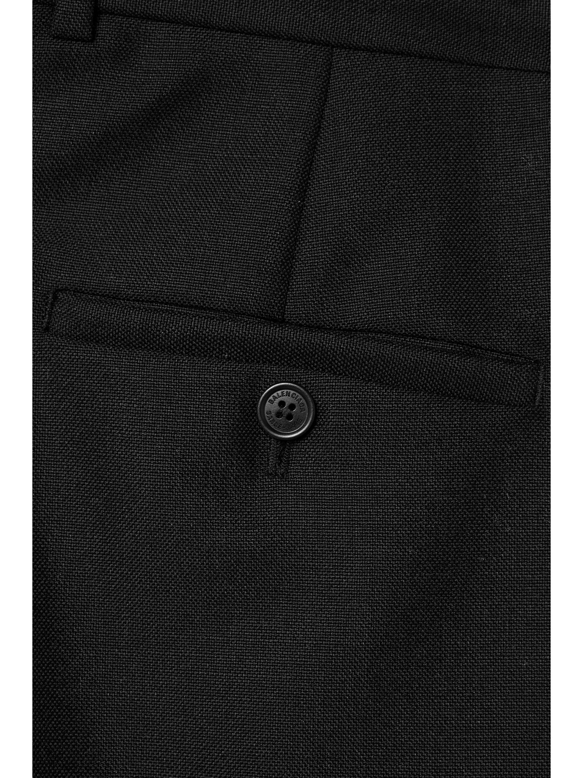 Wool and mohair-blend wide-leg pants view
