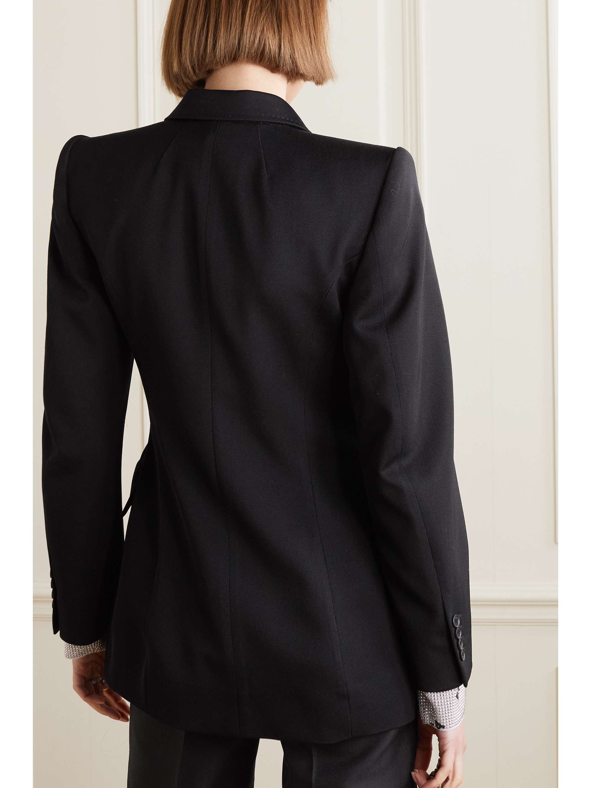 Hourglass double-breasted wool jacket view