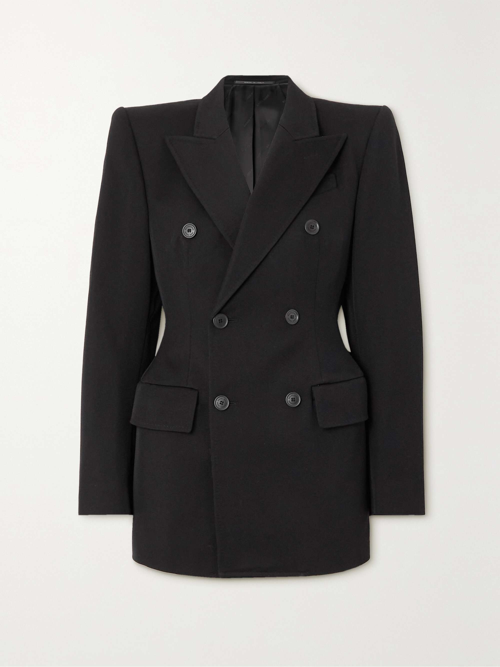 Hourglass double-breasted wool jacket view