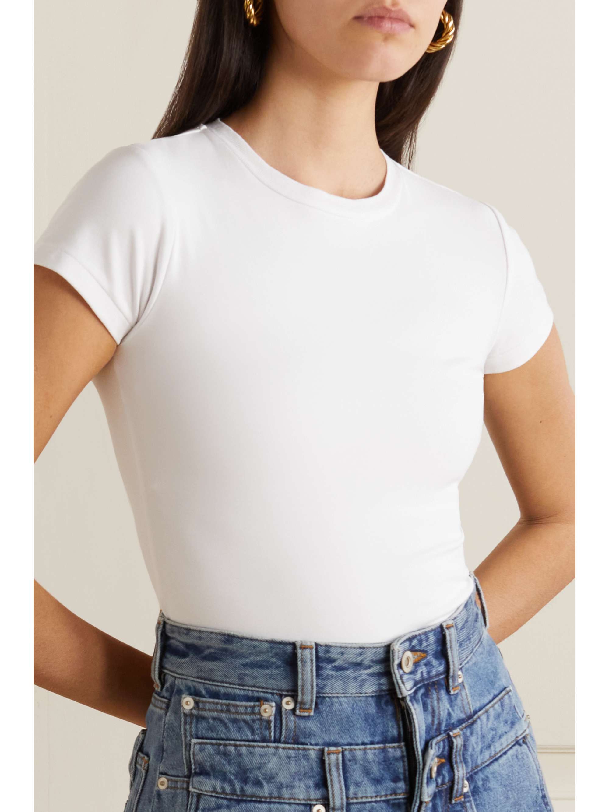 Stretch-cotton jersey bodysuit view