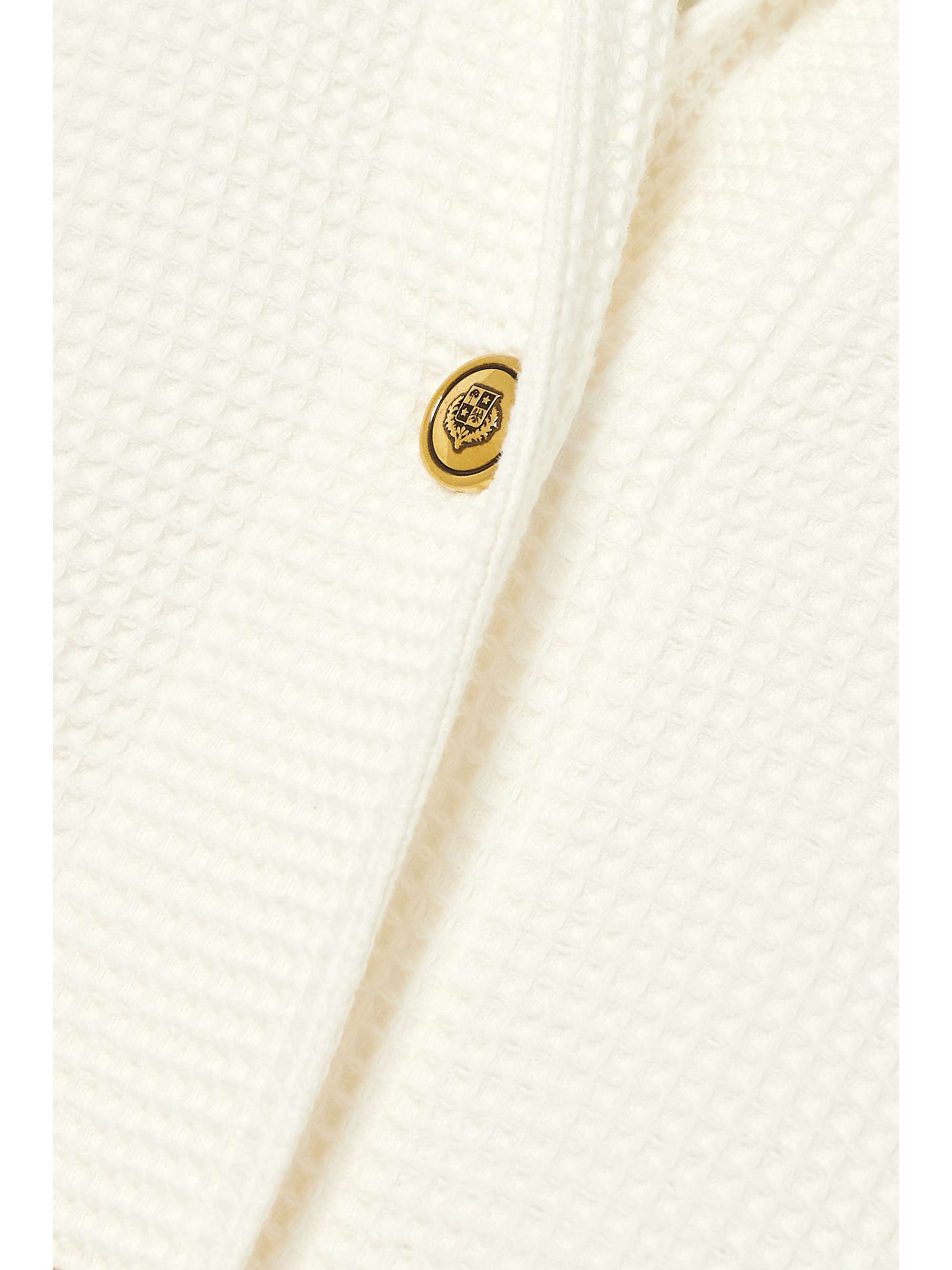 Shana waffle-knit cotton cardigan view
