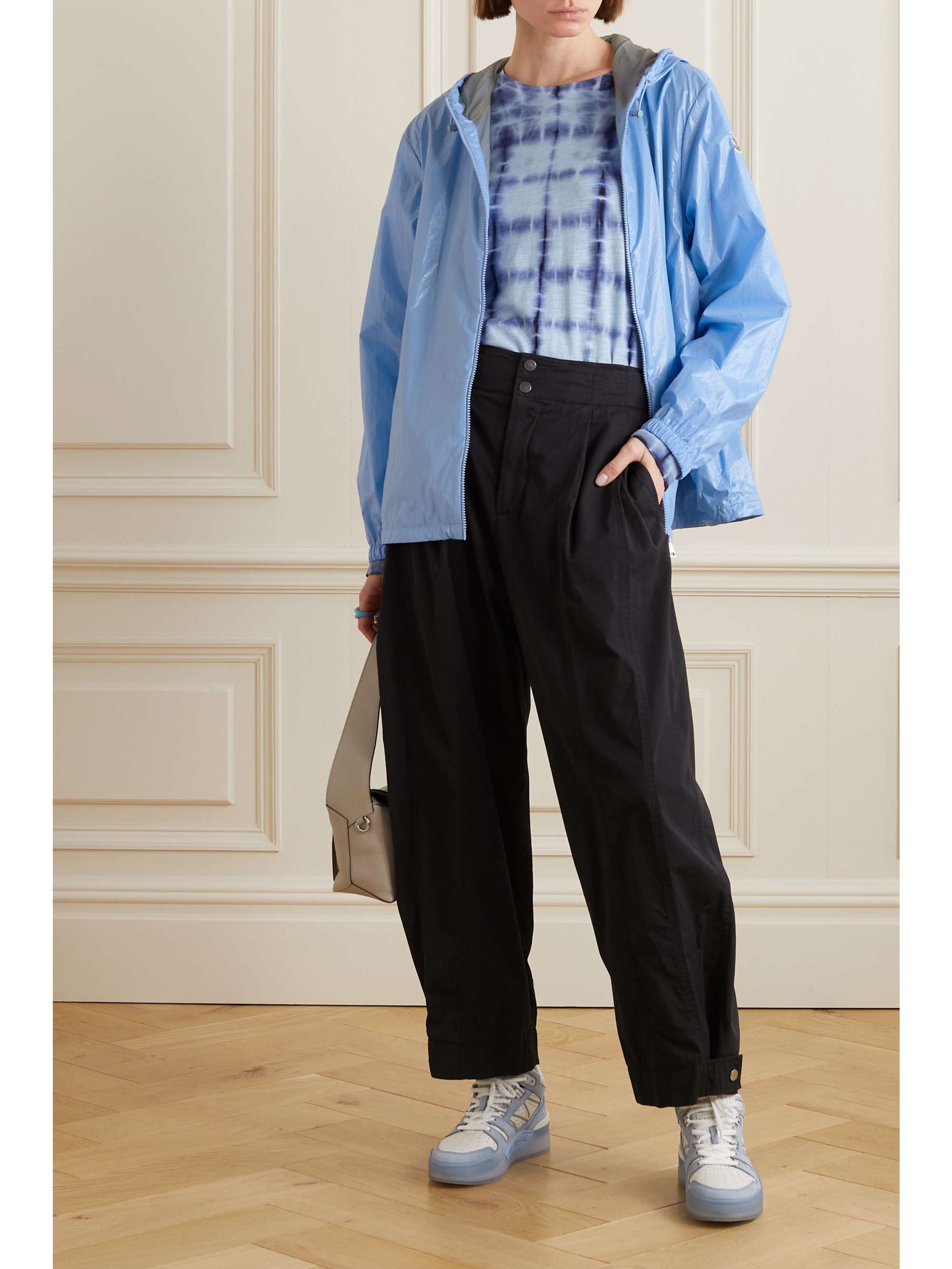Wuisse hooded coated cotton-blend jacket view
