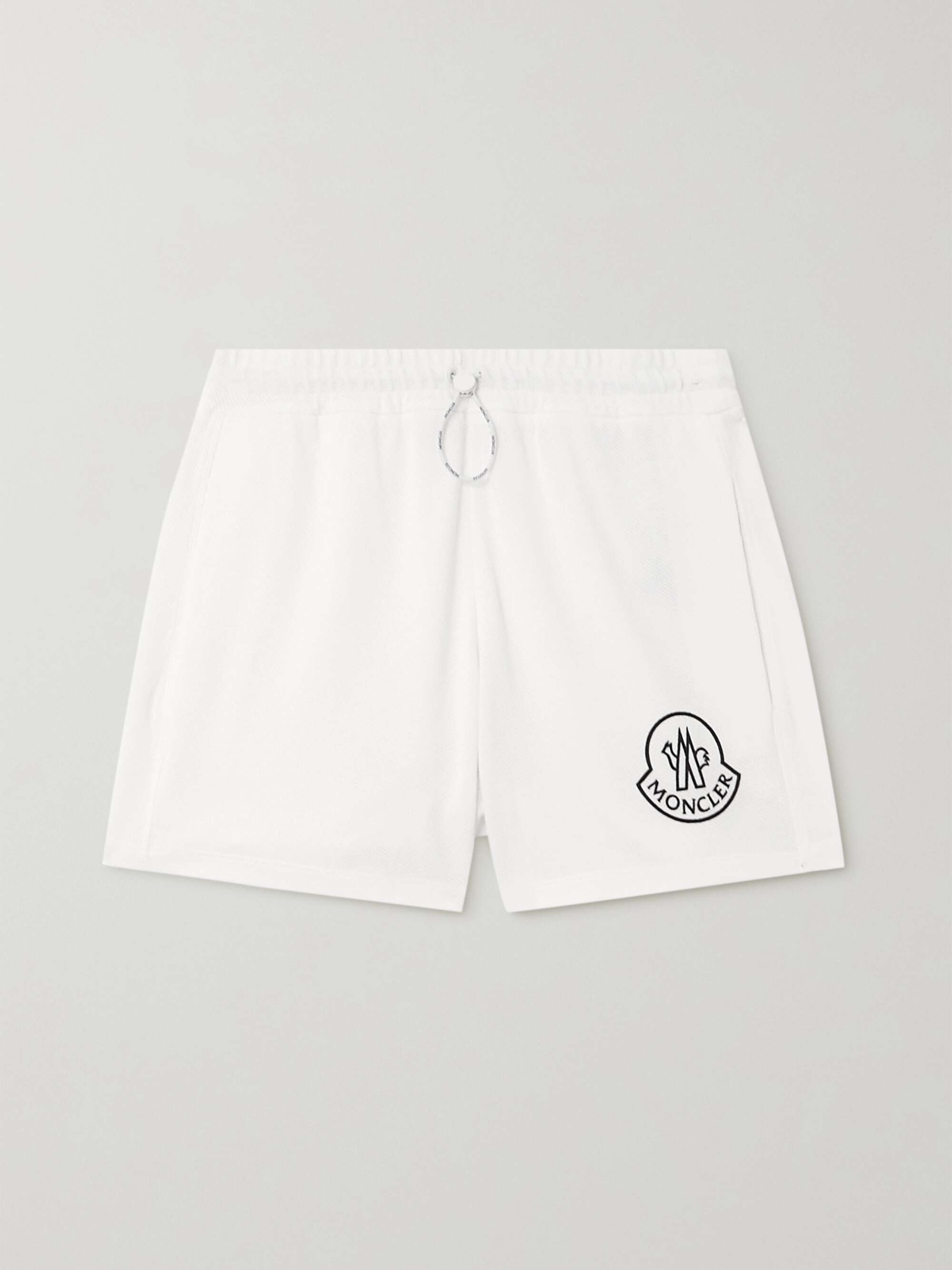 Printed cotton-piqué shorts view