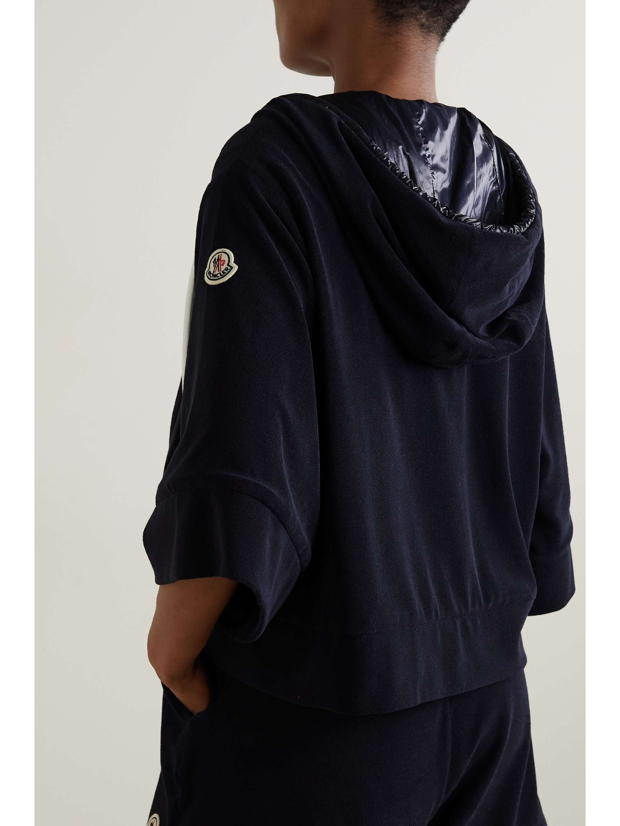 Cotton-blend terry hoodie view