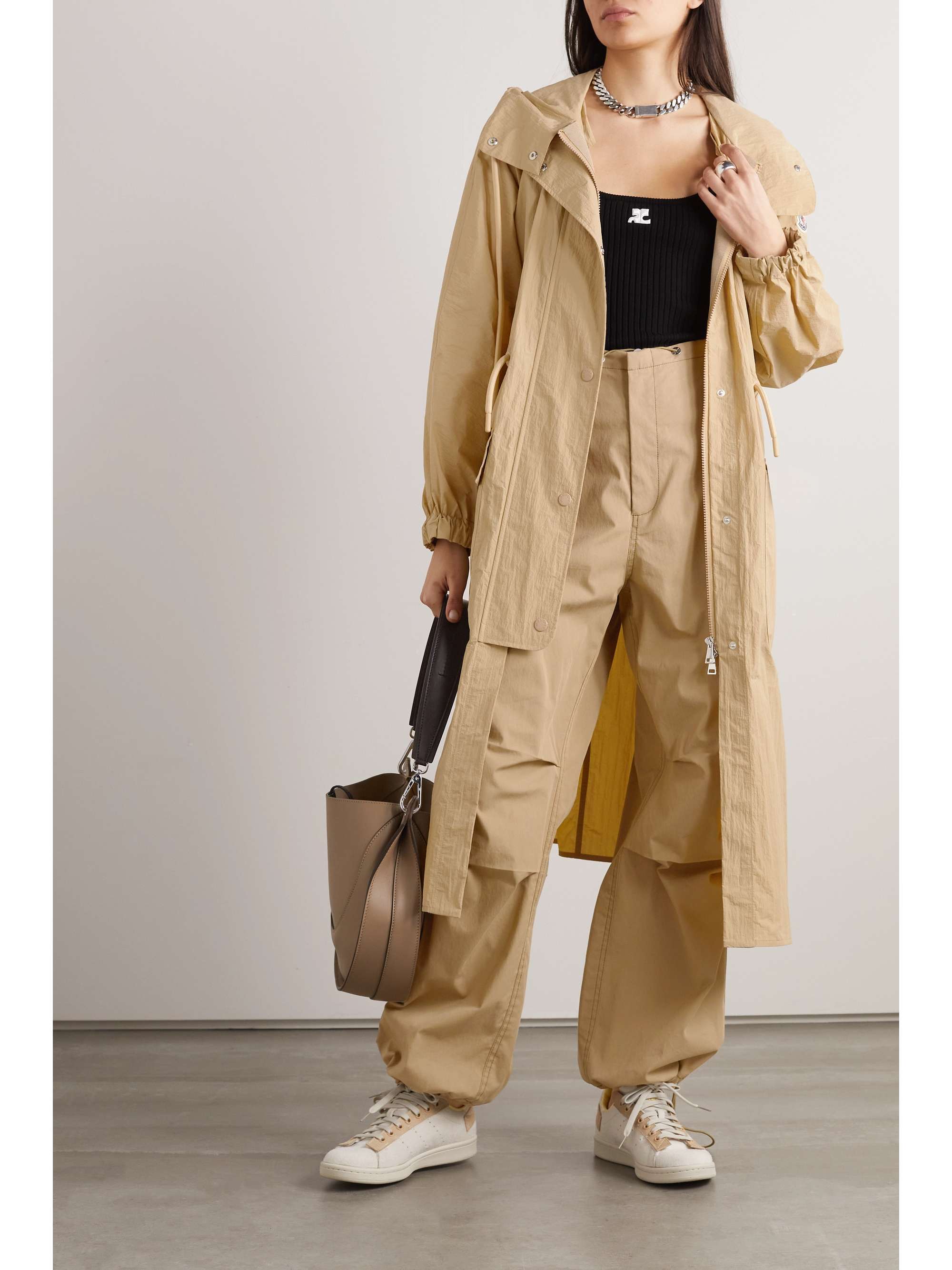 Sologne crinkled-shell parka view