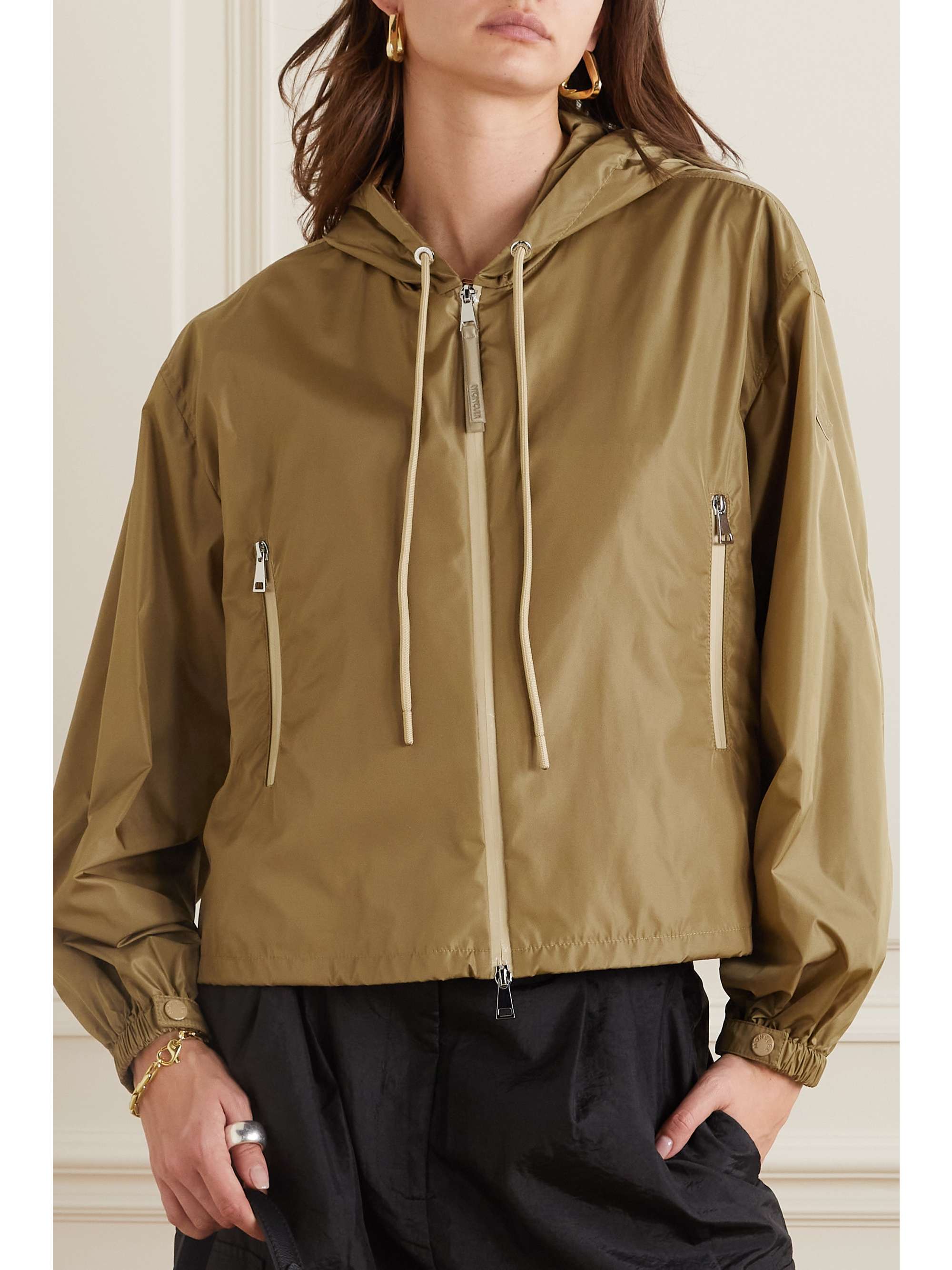 Vernois hooded printed shell jacket view