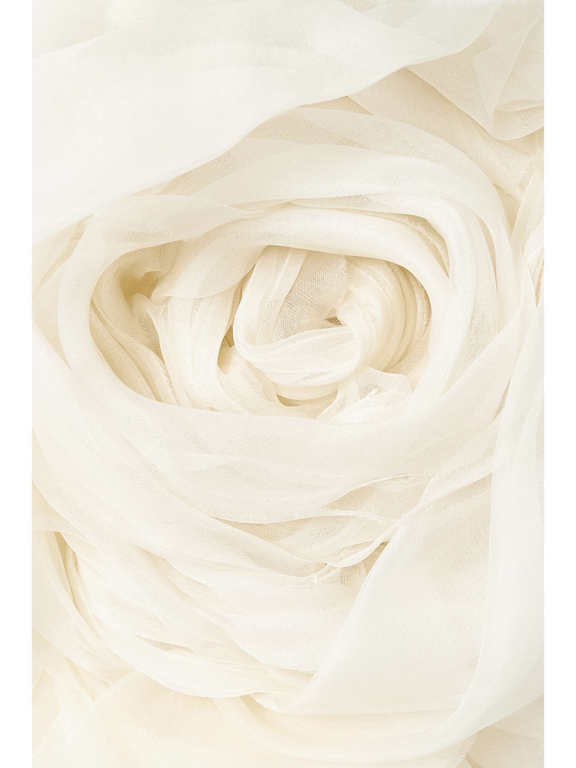 Lottie strapless appliquéd silk-organza mini dress view