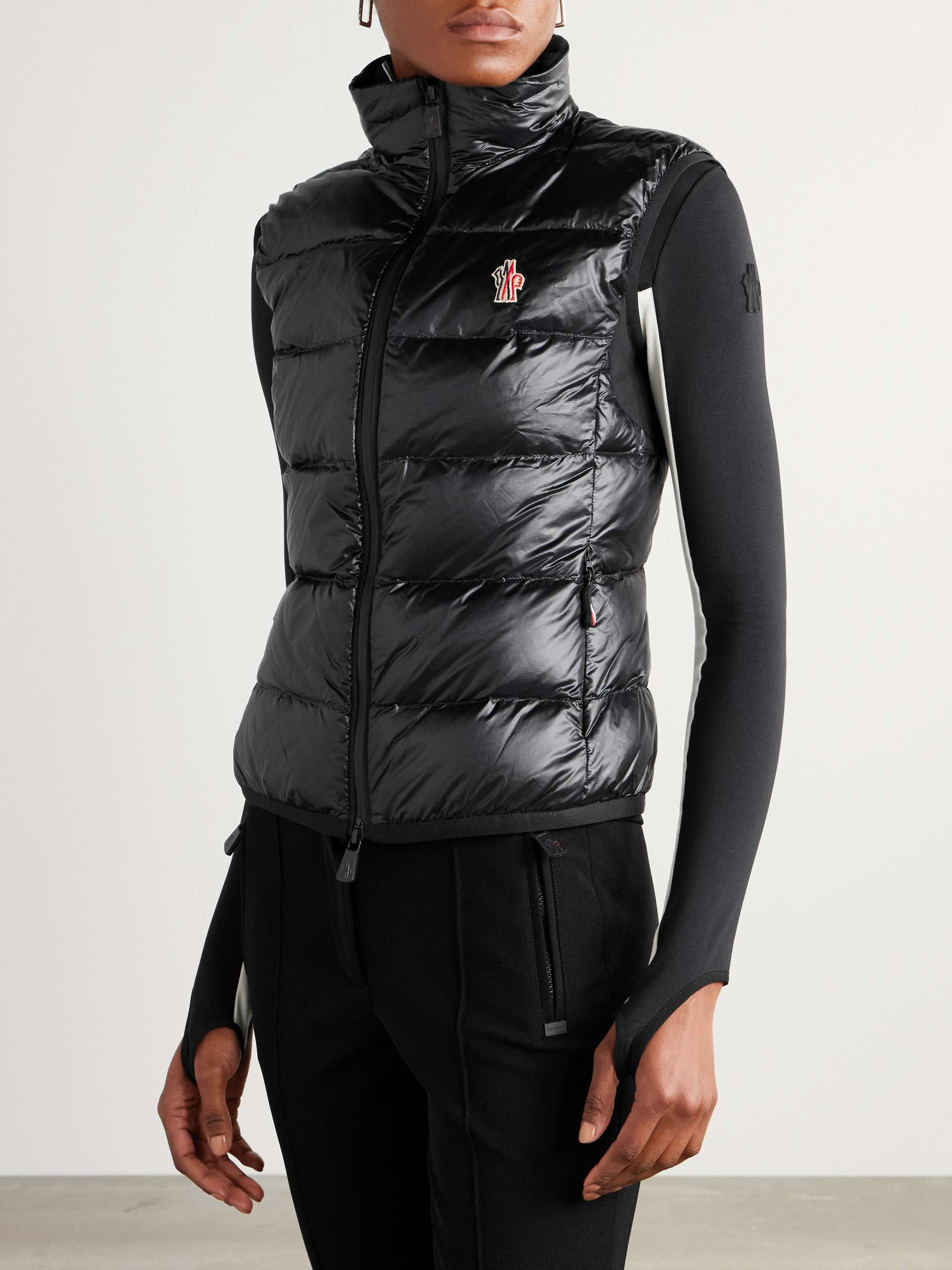 Quilted ripstop down vest view