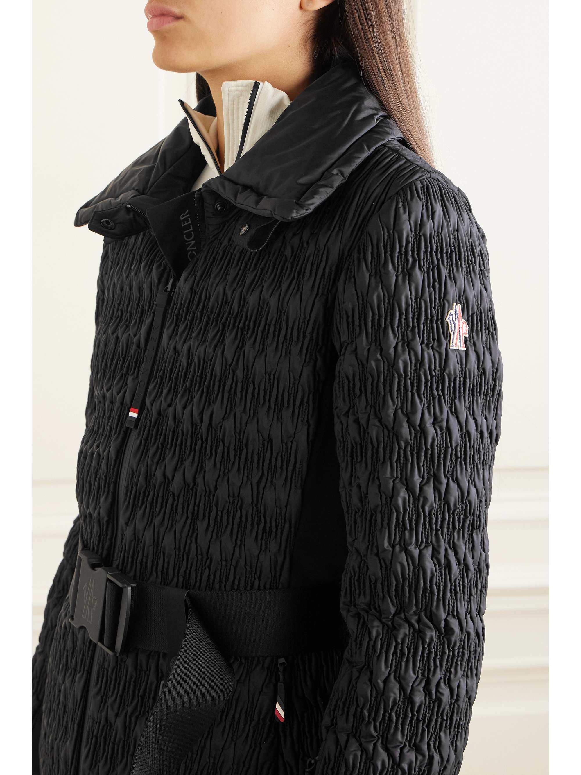 Plantrey hooded belted faux fur-trimmed quilted shell down jacket view