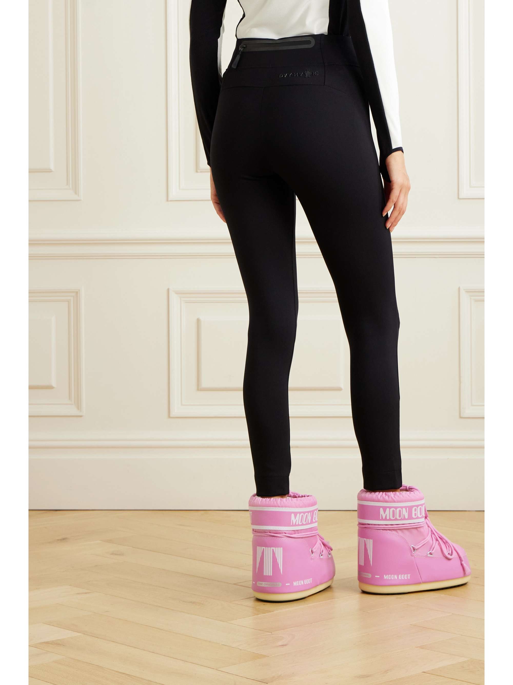 Printed stretch-jersey leggings view