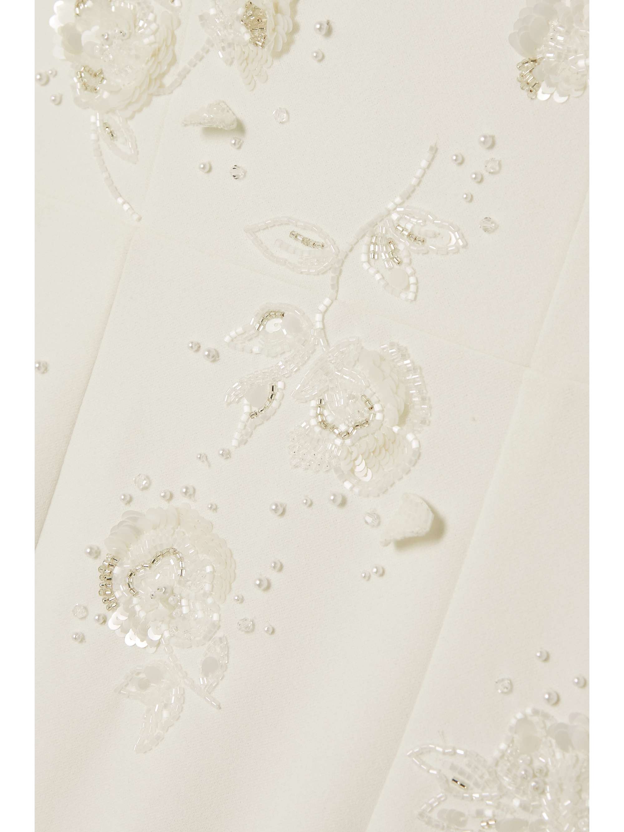 Strapless embellished stretch-crepe gown view