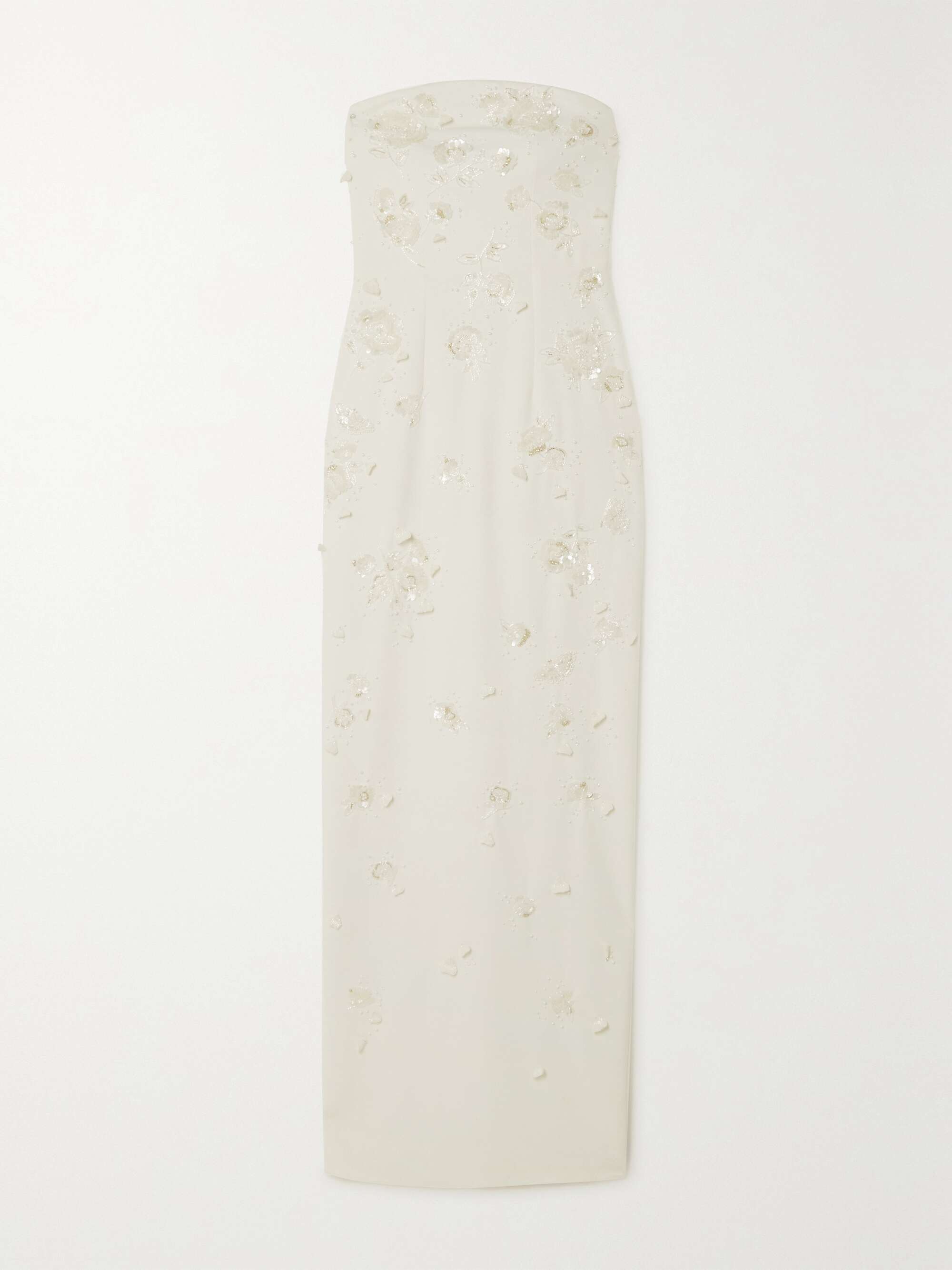Strapless embellished stretch-crepe gown view