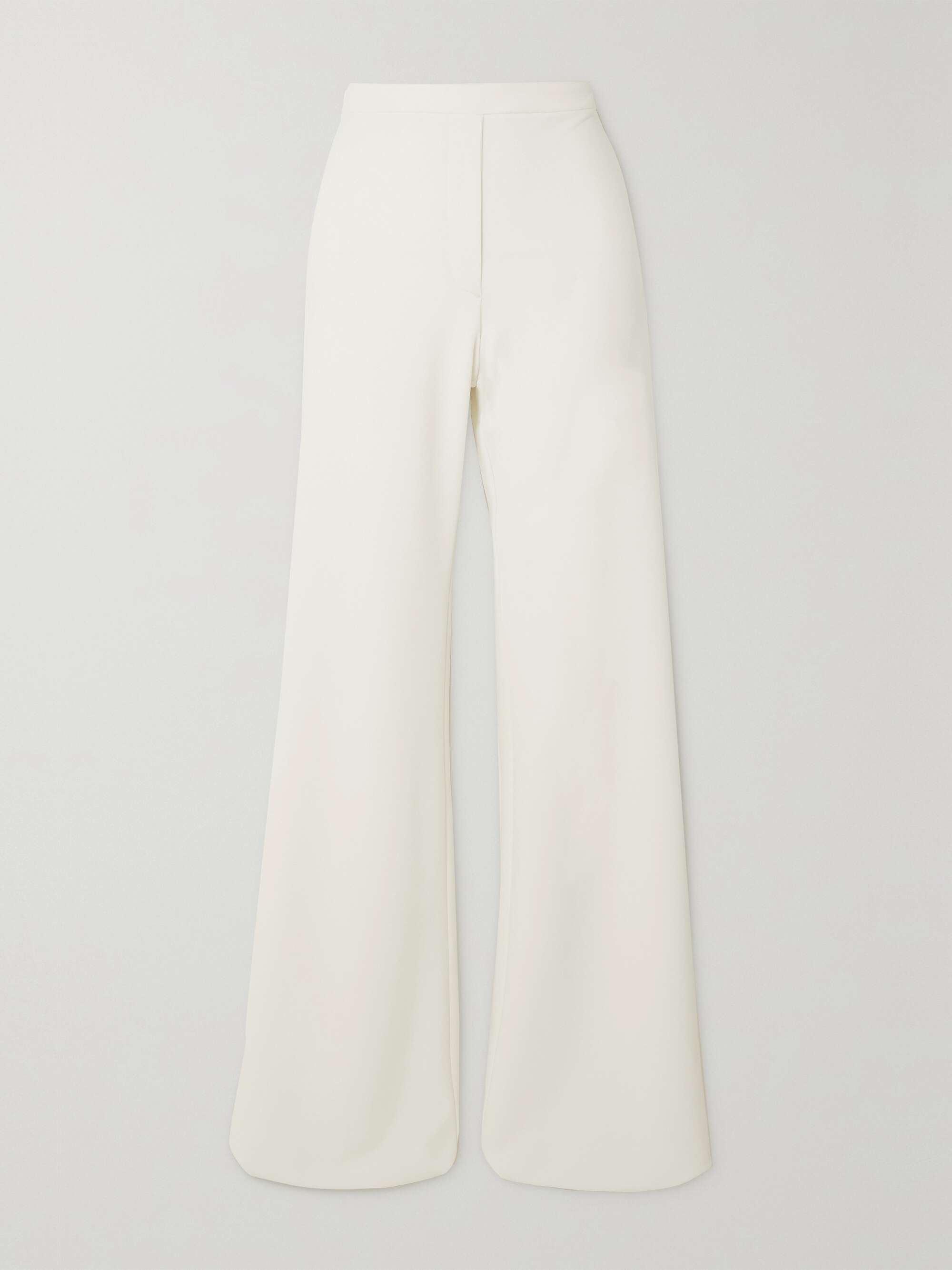 Stretch-crepe wide-leg pants view