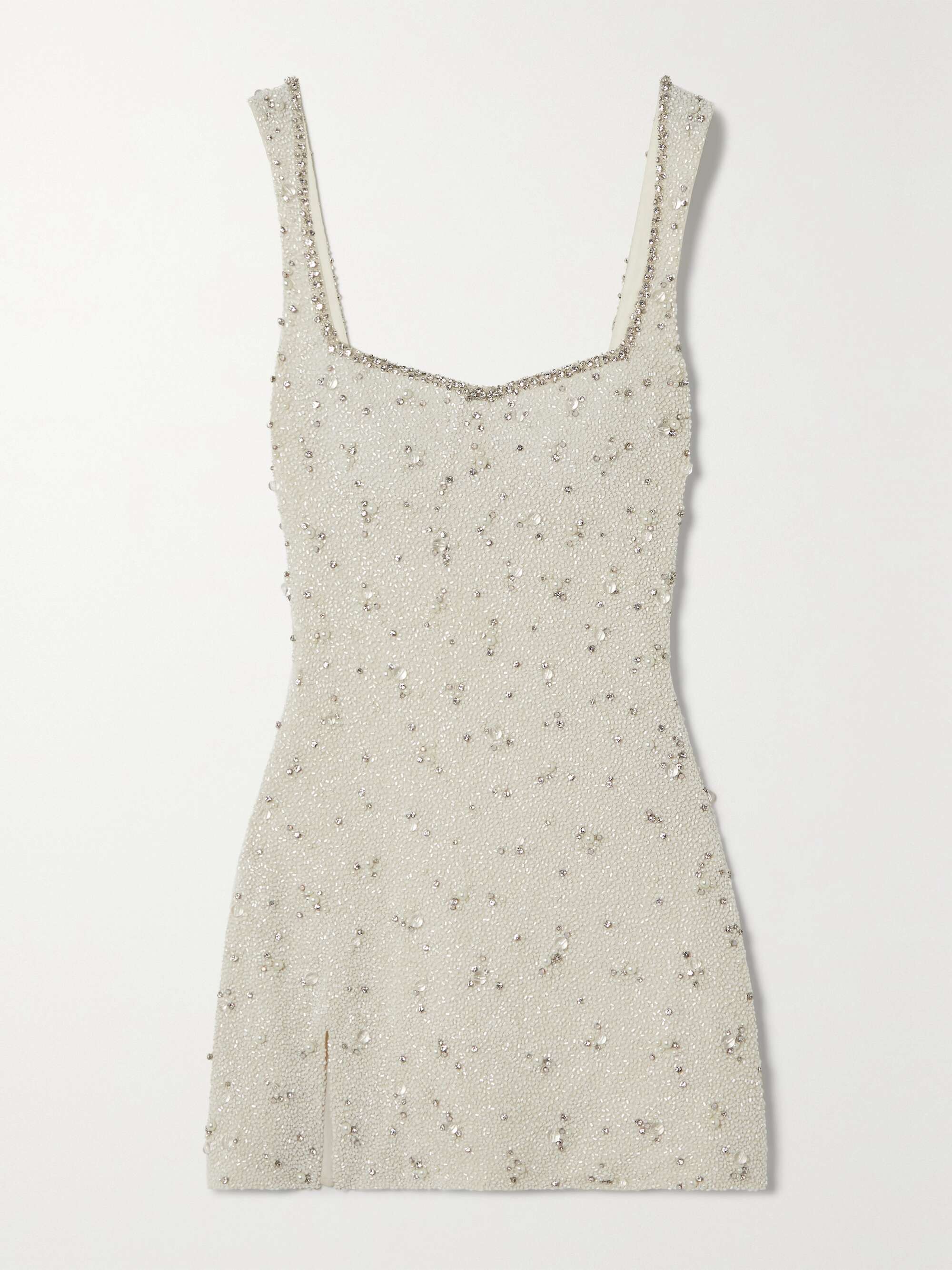 Embellished stretch-tulle mini dress view