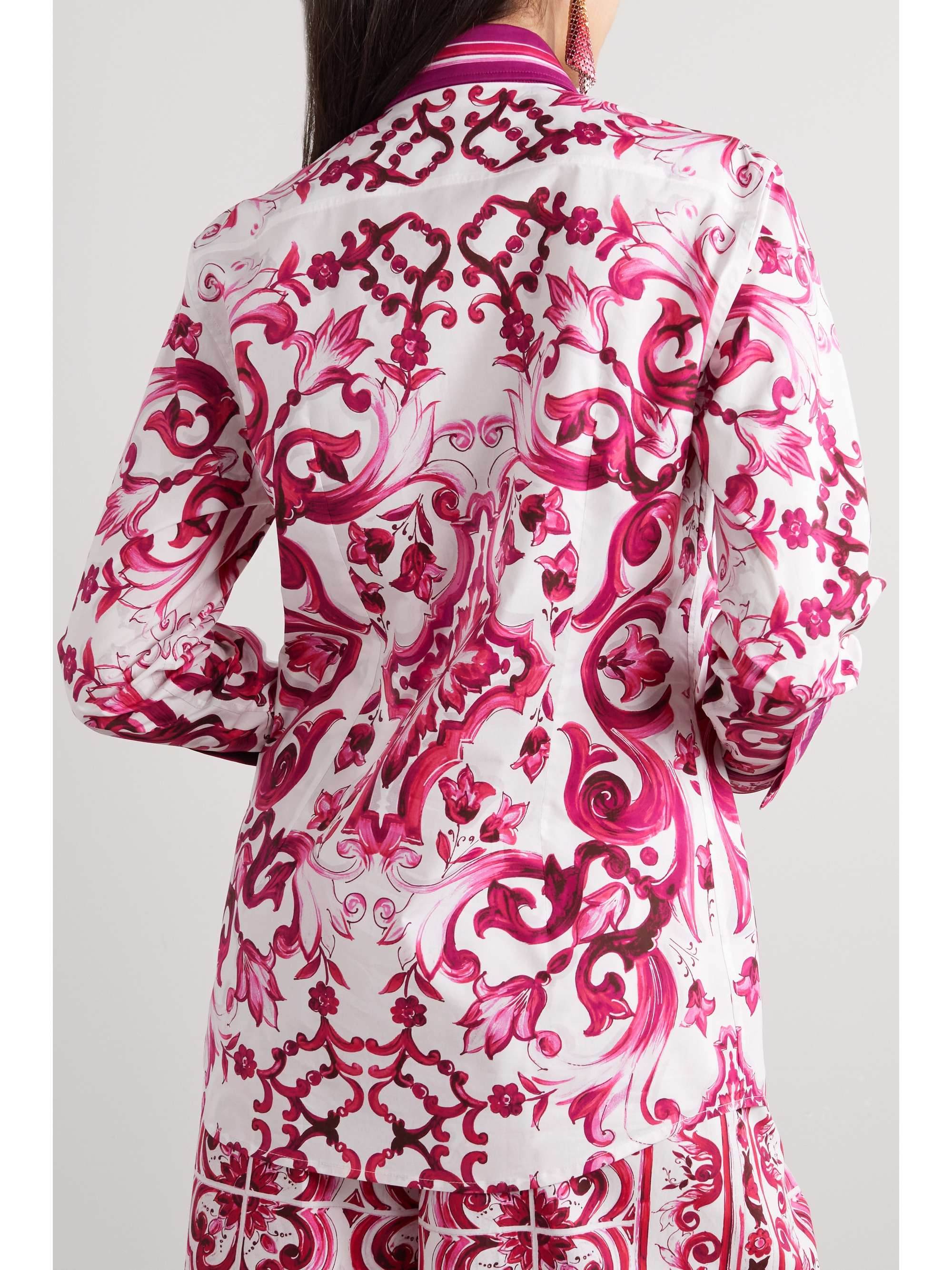 Maiolica printed cotton-poplin shirt view