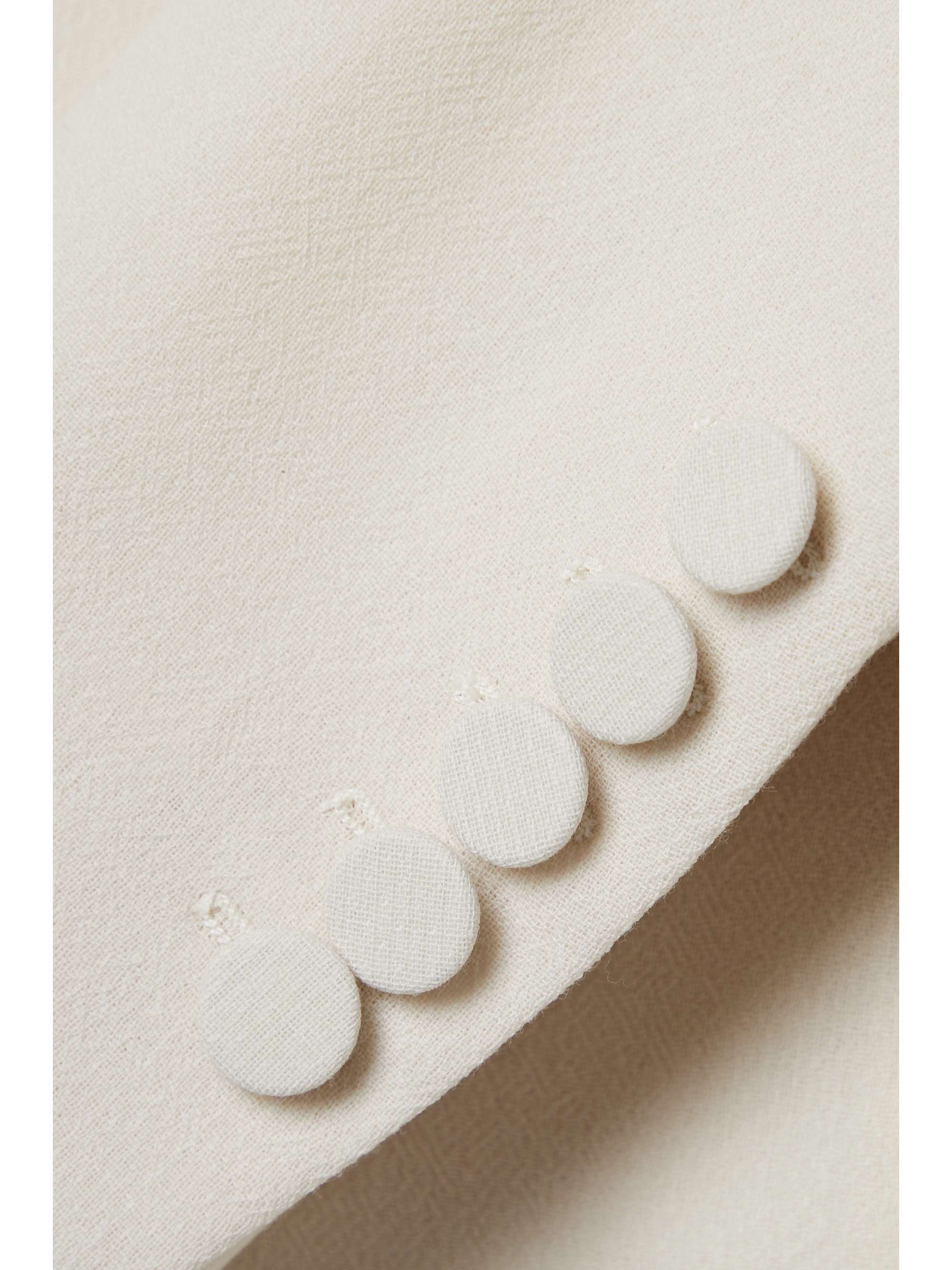 Belted wool-crepe jacket view