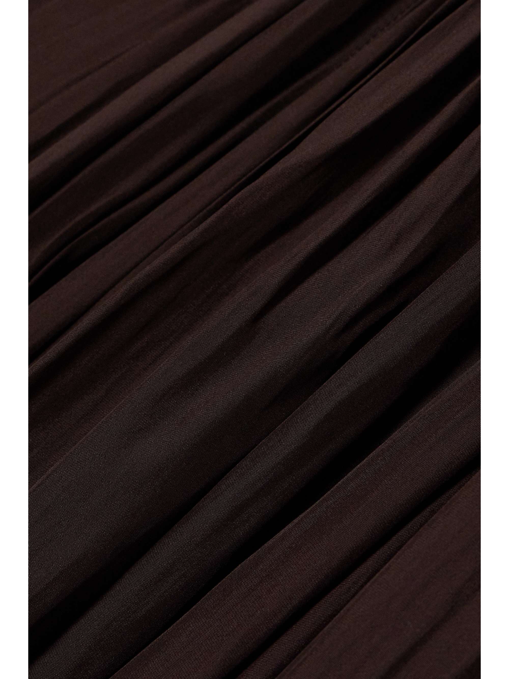 Gathered charmeuse maxi dress view