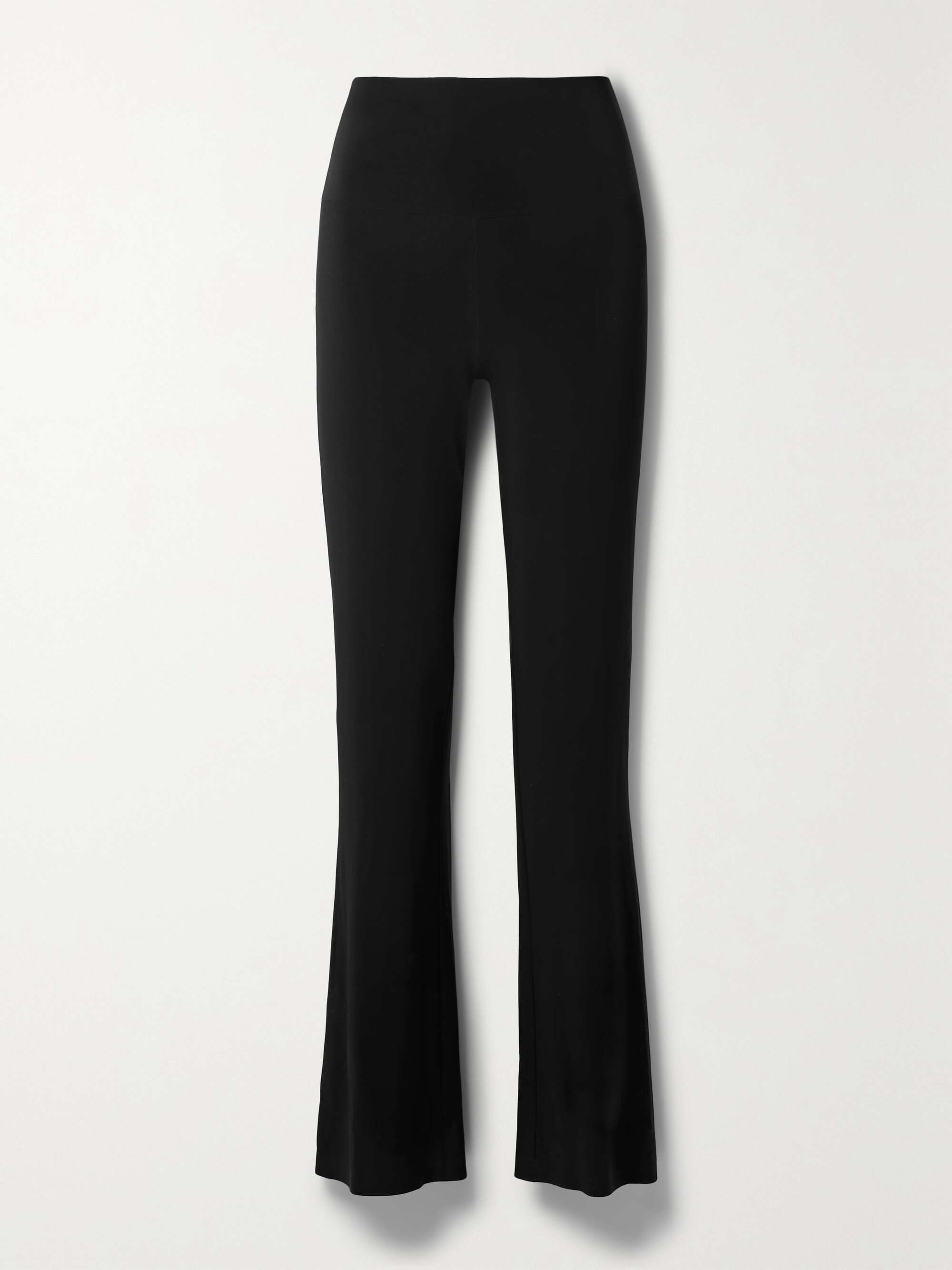 Stretch-jersey straight-leg pants view