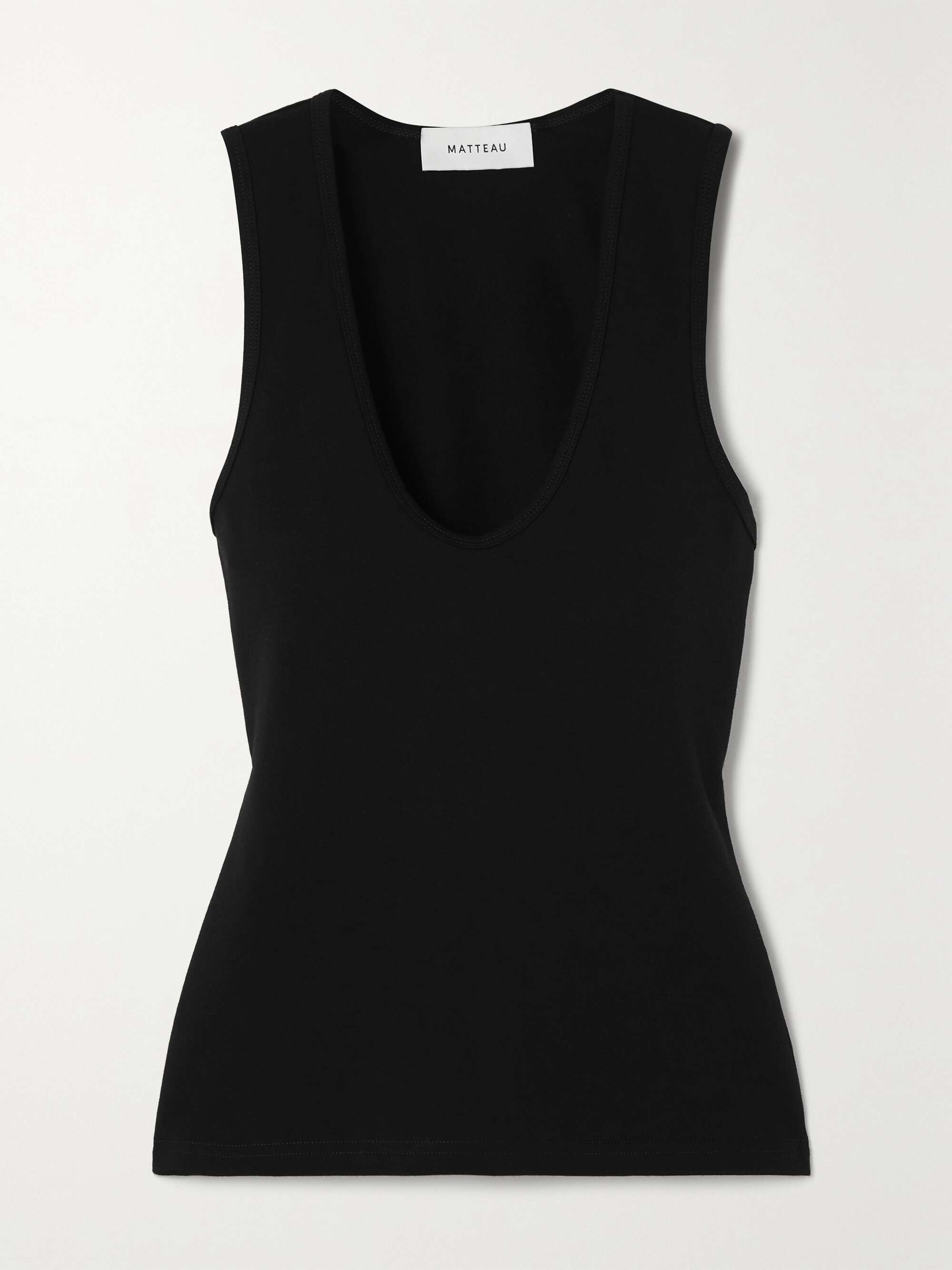 + NET SUSTAIN organic cotton-blend jersey tank view