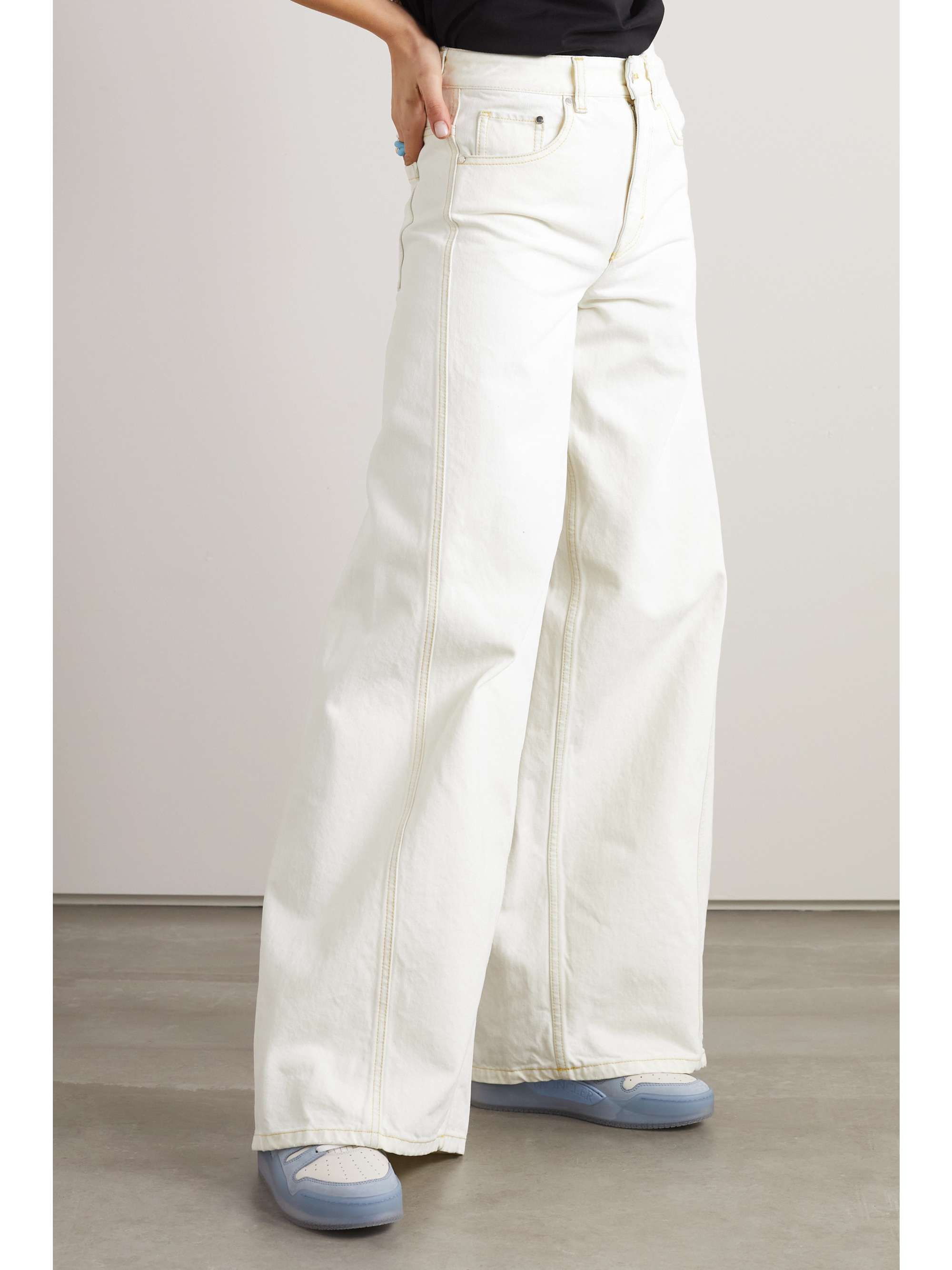 + Alicia Keys high-rise wide-leg jeans view