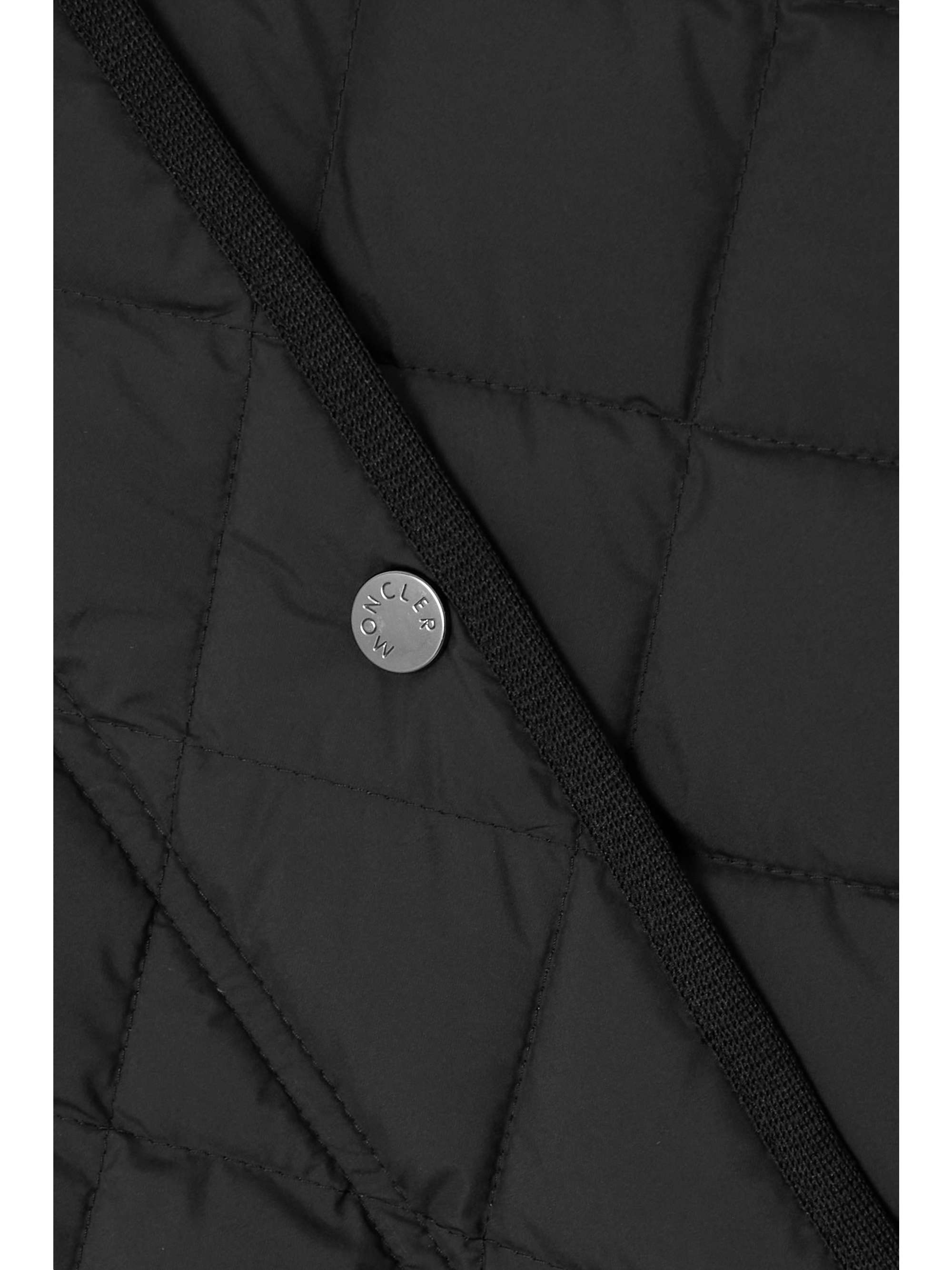 Butor appliquéd belted quilted shell down gilet view
