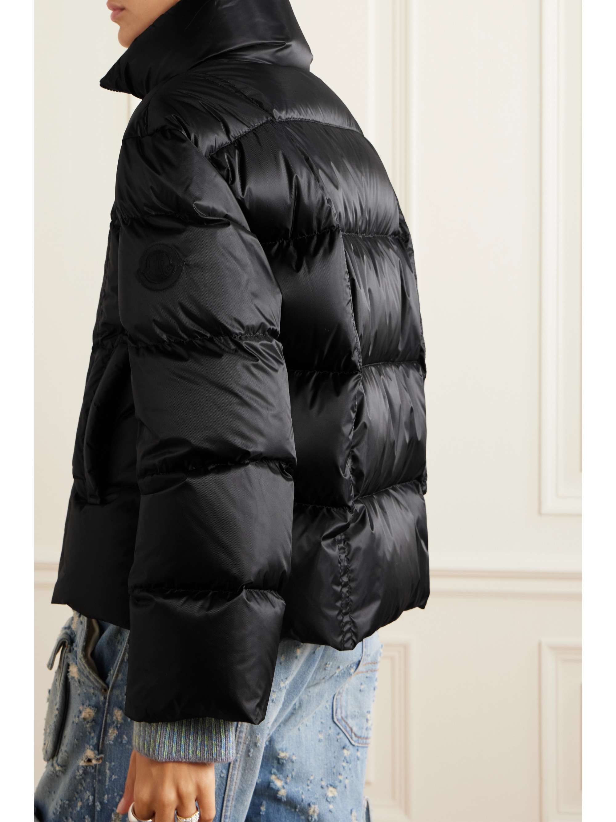 Byrone appliquéd quilted shell down jacket view