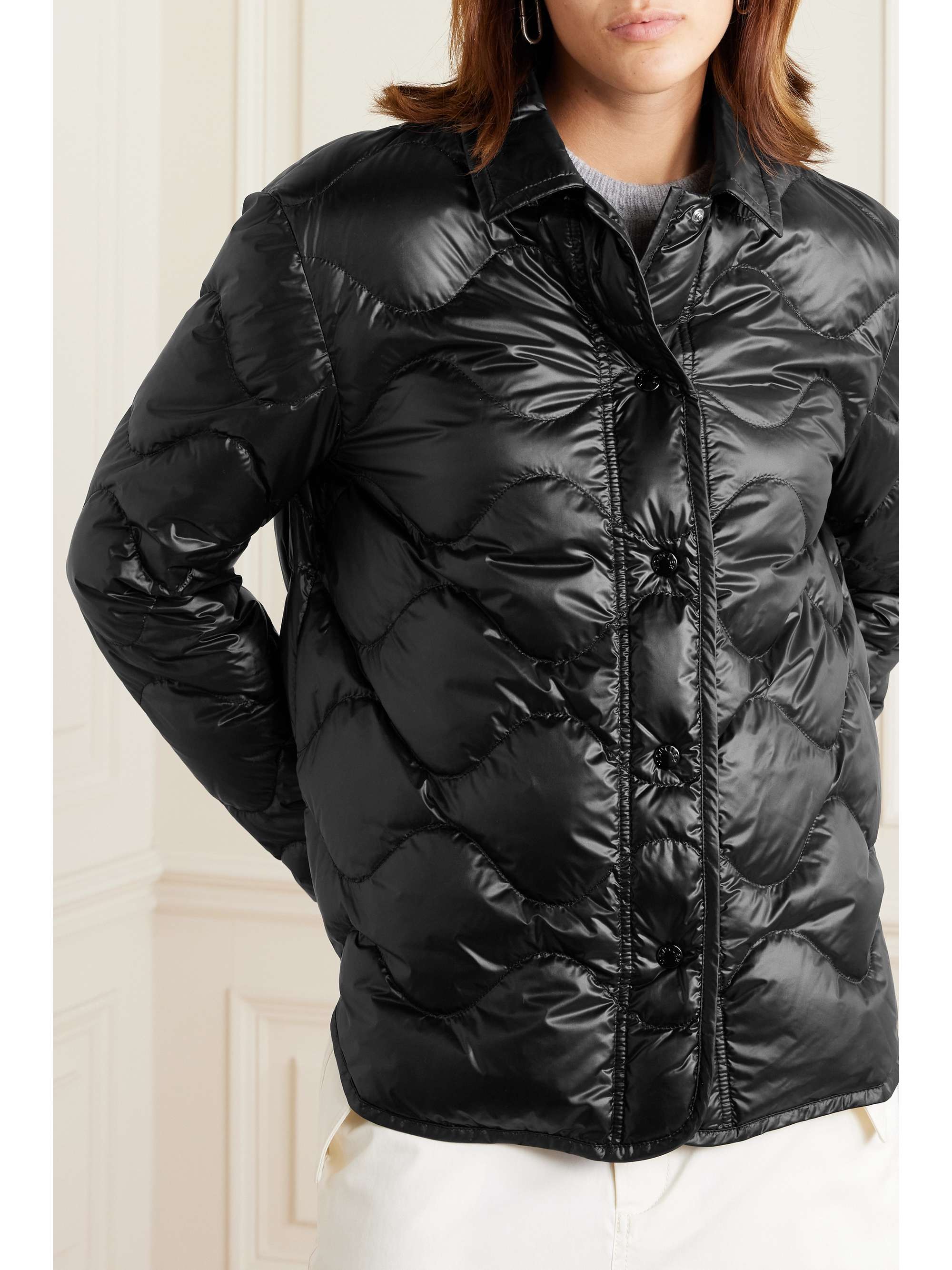 Quilted shell down jacket view