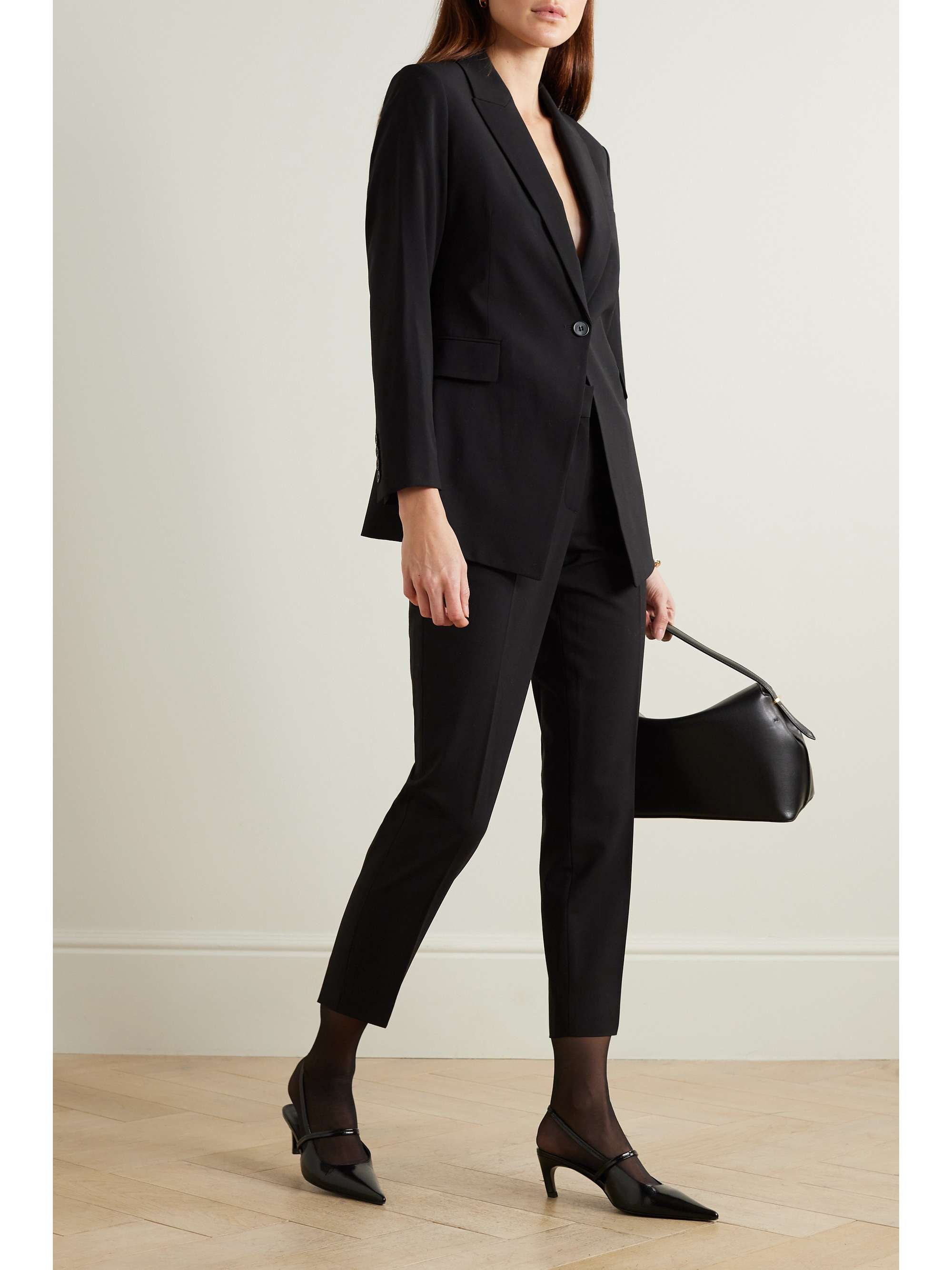 Etiennette grain de poudre wool-blend blazer view